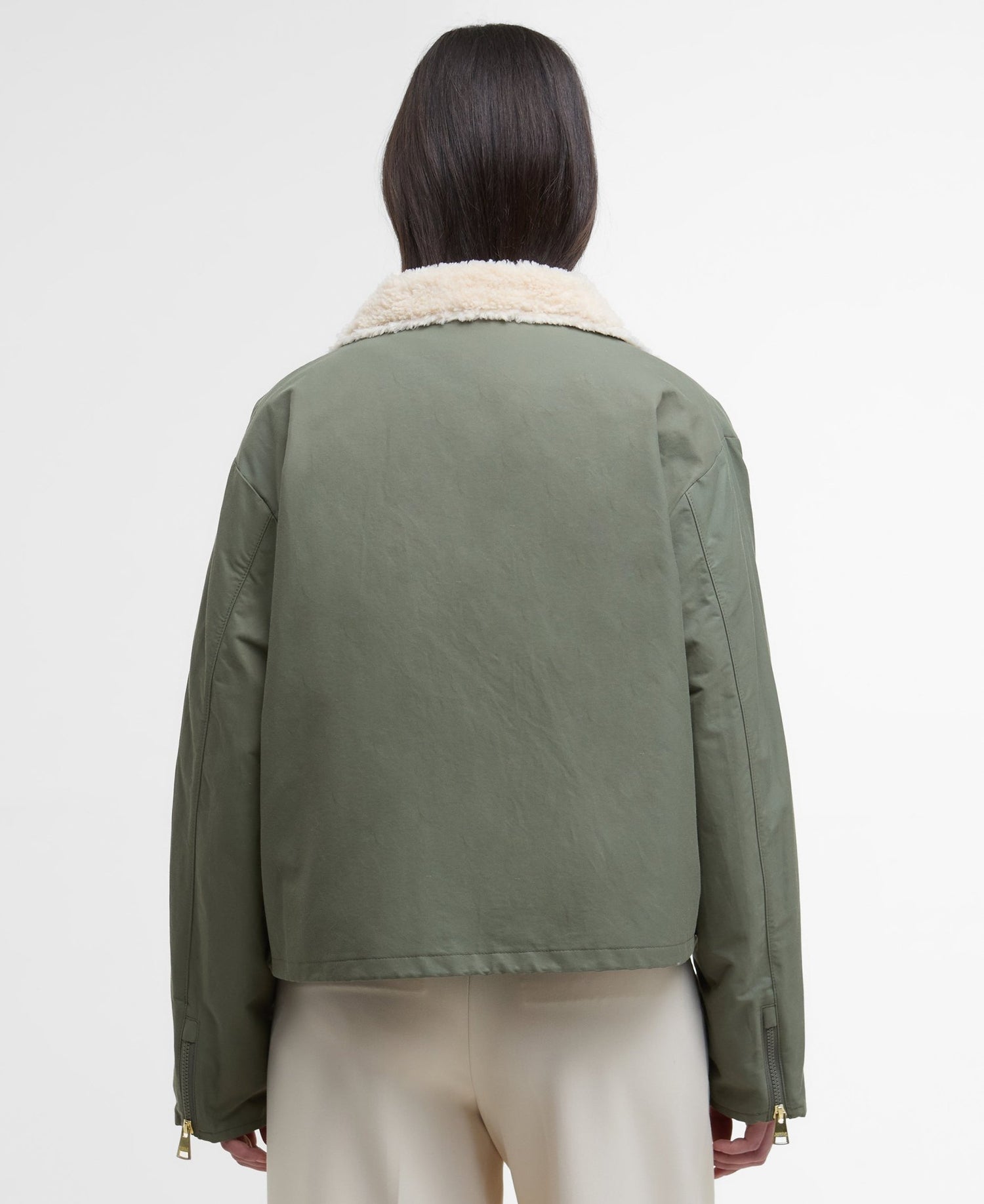 BarbourBarbour International Luanda 3 In 1 Showerproof Jacket KhakiClothingKhaki - Blue Water Clothing