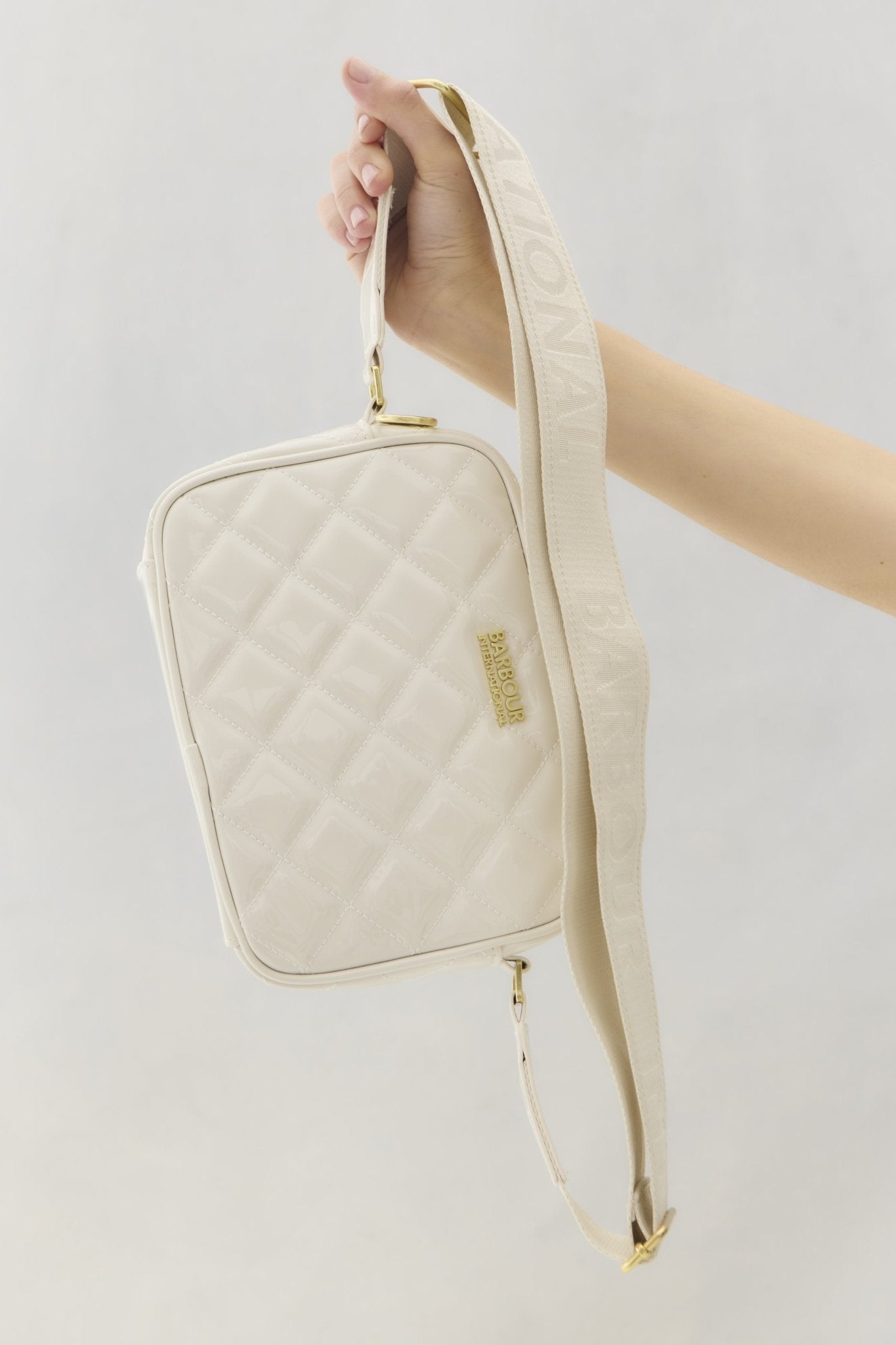 Barbour International Quilted Sloane Crossbody - Blue Water Clothing
