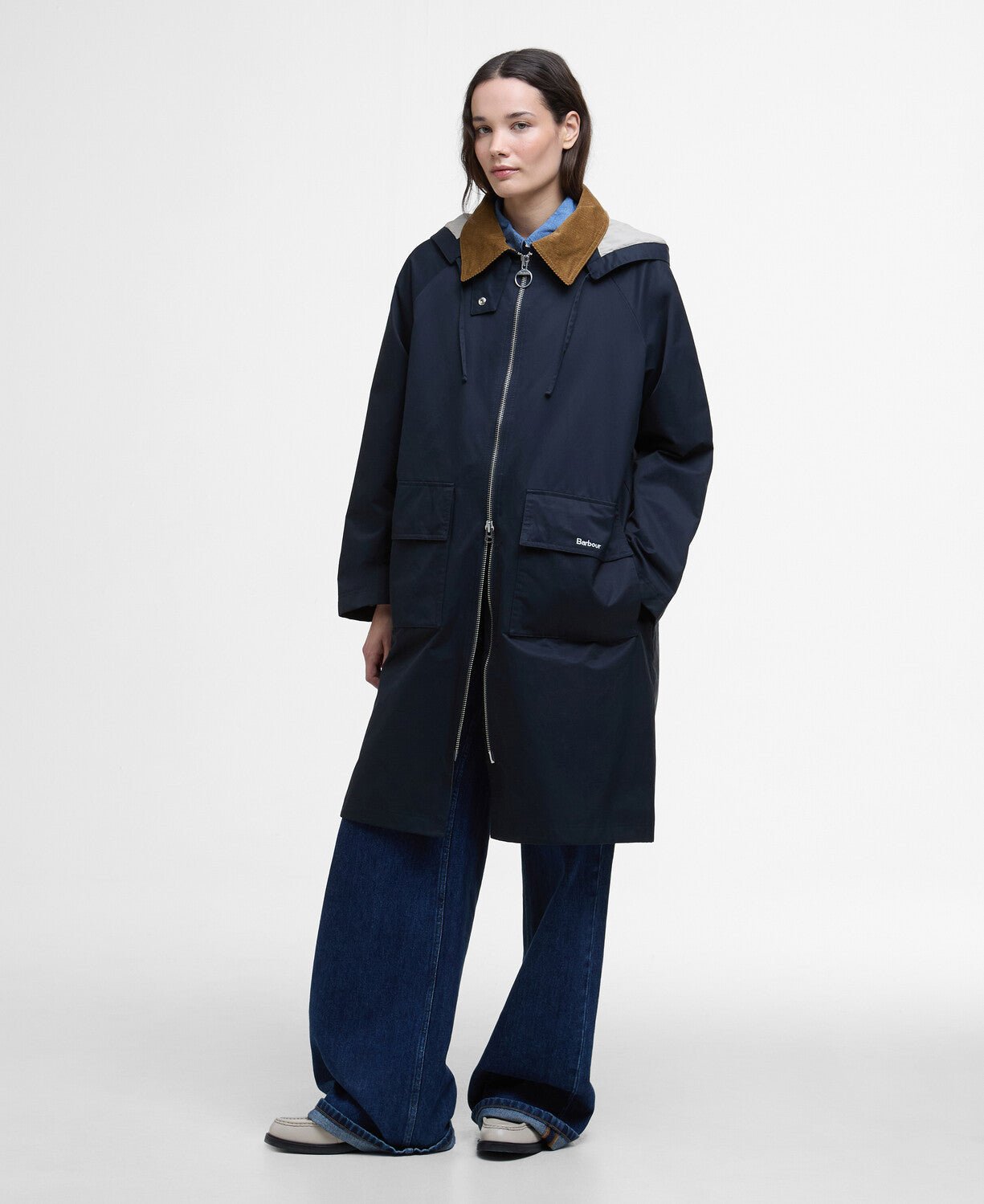 BarbourBarbour Jema Showerproof JacketClothingDark Navy - Blue Water Clothing