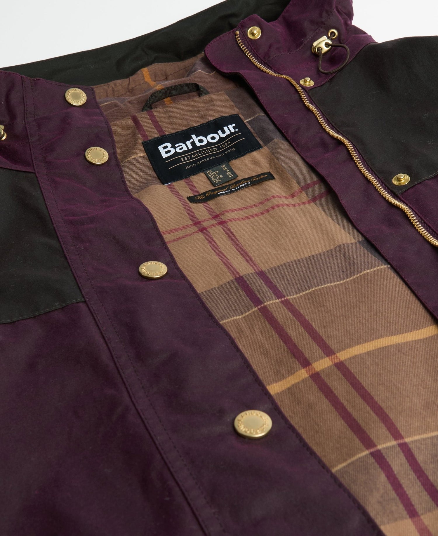 BarbourBarbour Keeley Wax Jacket MerlotClothingMerlot - Blue Water Clothing