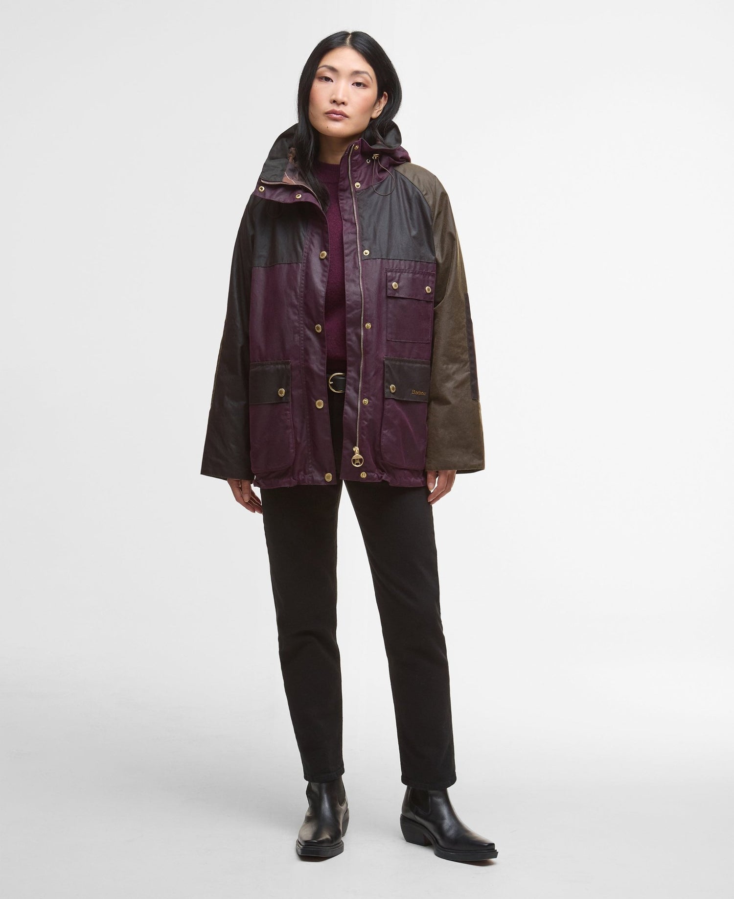 BarbourBarbour Keeley Wax Jacket MerlotClothingMerlot - Blue Water Clothing
