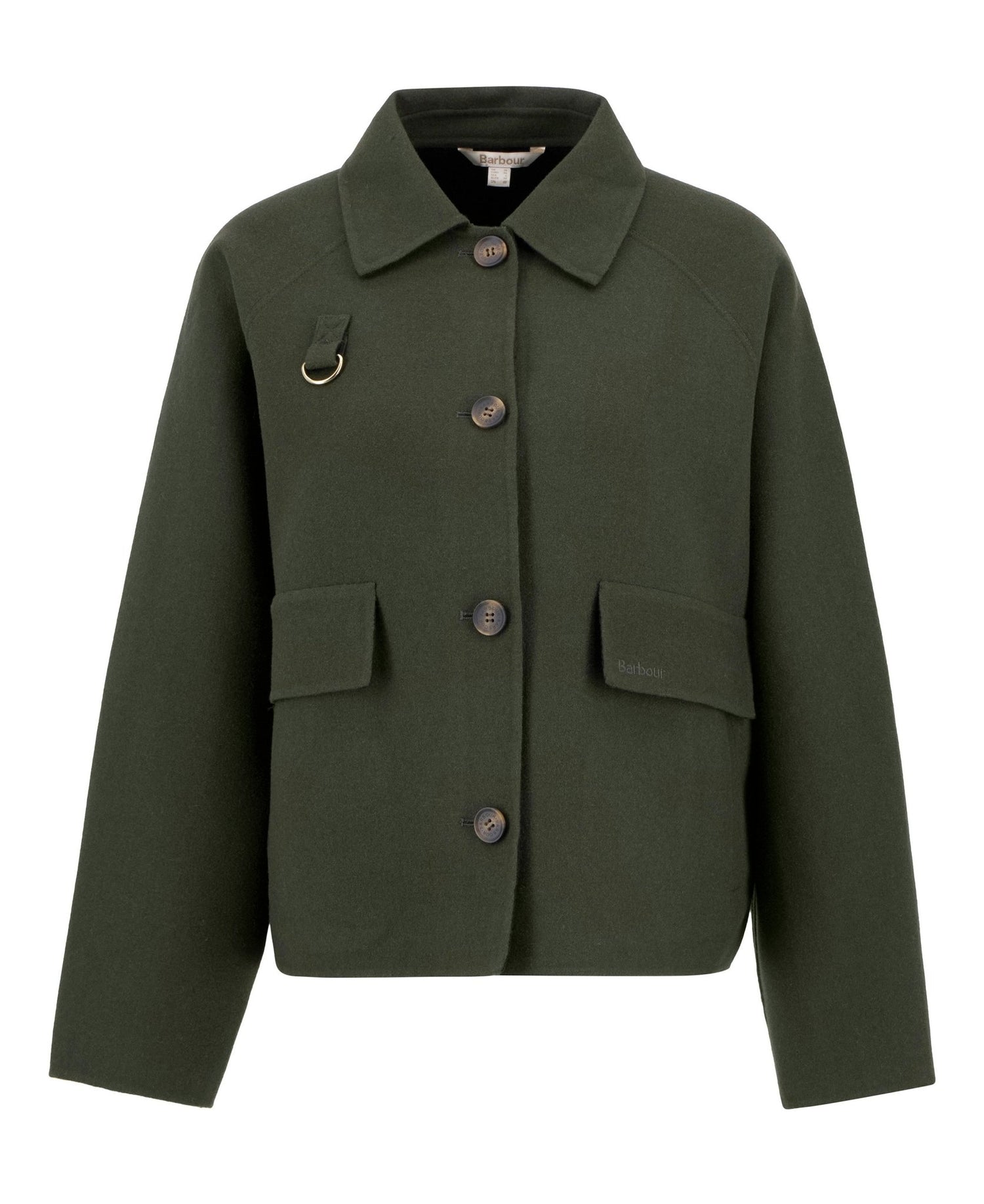 BarbourBarbour Leonie Overshirt OliveClothingOlive - Blue Water Clothing