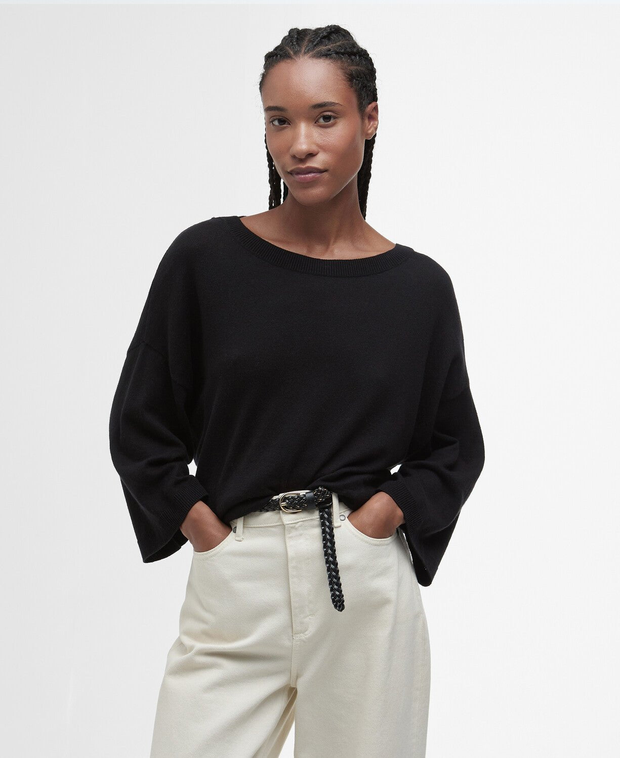 BarbourBarbour Lucy Knitted JumperClothingBlack - Blue Water Clothing