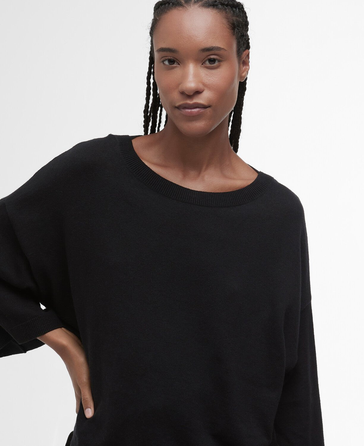 BarbourBarbour Lucy Knitted JumperClothingBlack - Blue Water Clothing