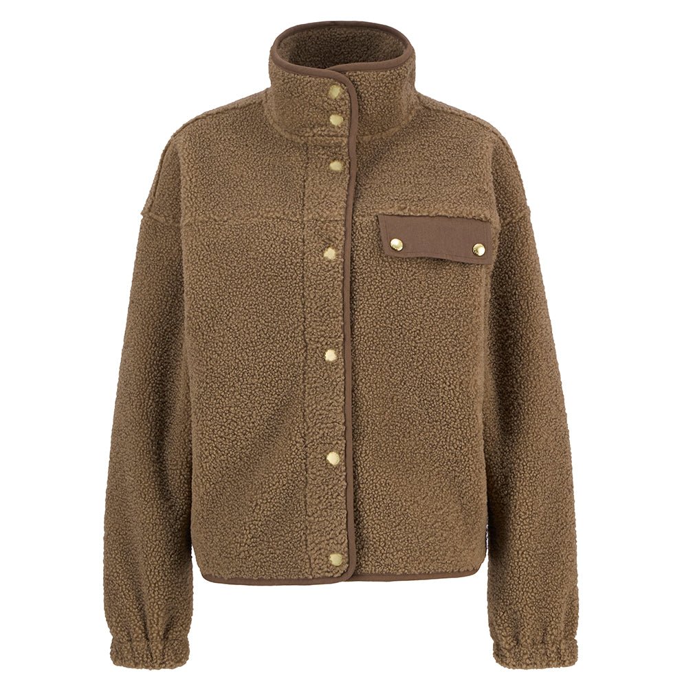 BarbourBarbour Mabel Fleece Military BrownClothingMilitary Brown - Blue Water Clothing