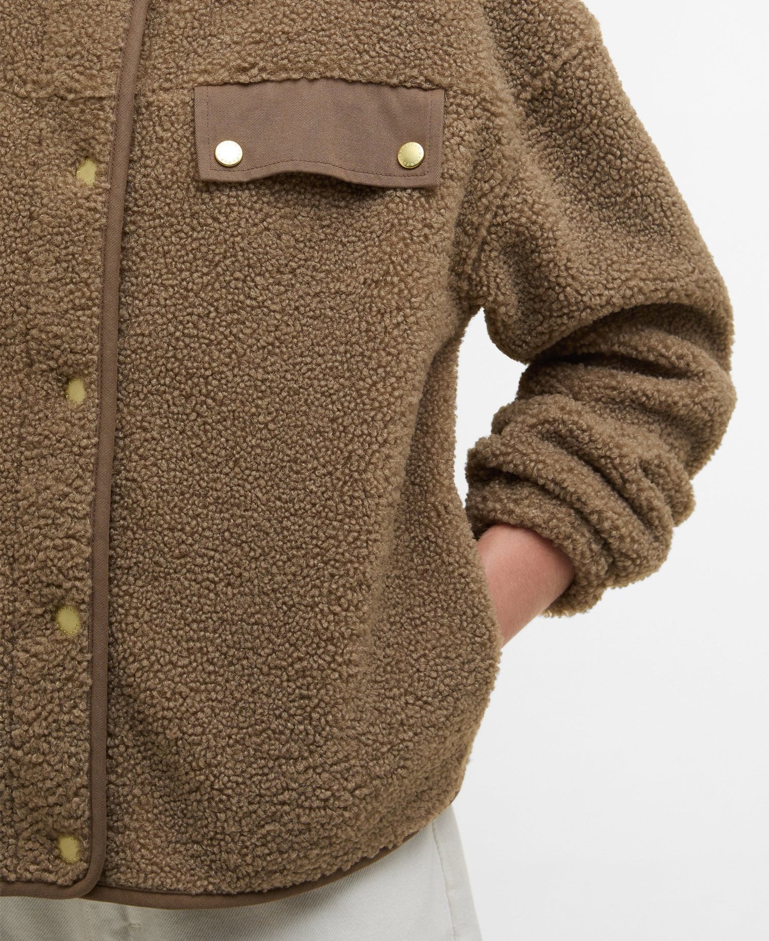 BarbourBarbour Mabel Fleece Military BrownClothingMilitary Brown - Blue Water Clothing