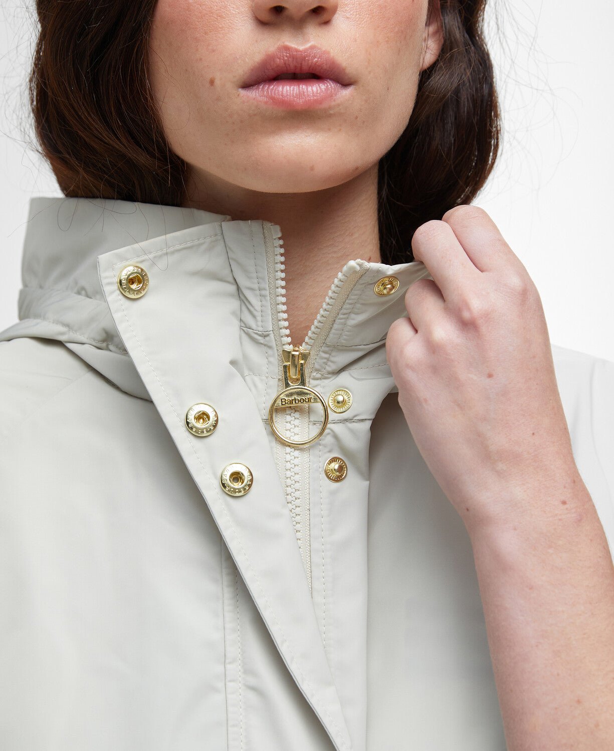 BarbourBarbour Mae Showerproof JacketClothingStone/Ancient - Blue Water Clothing