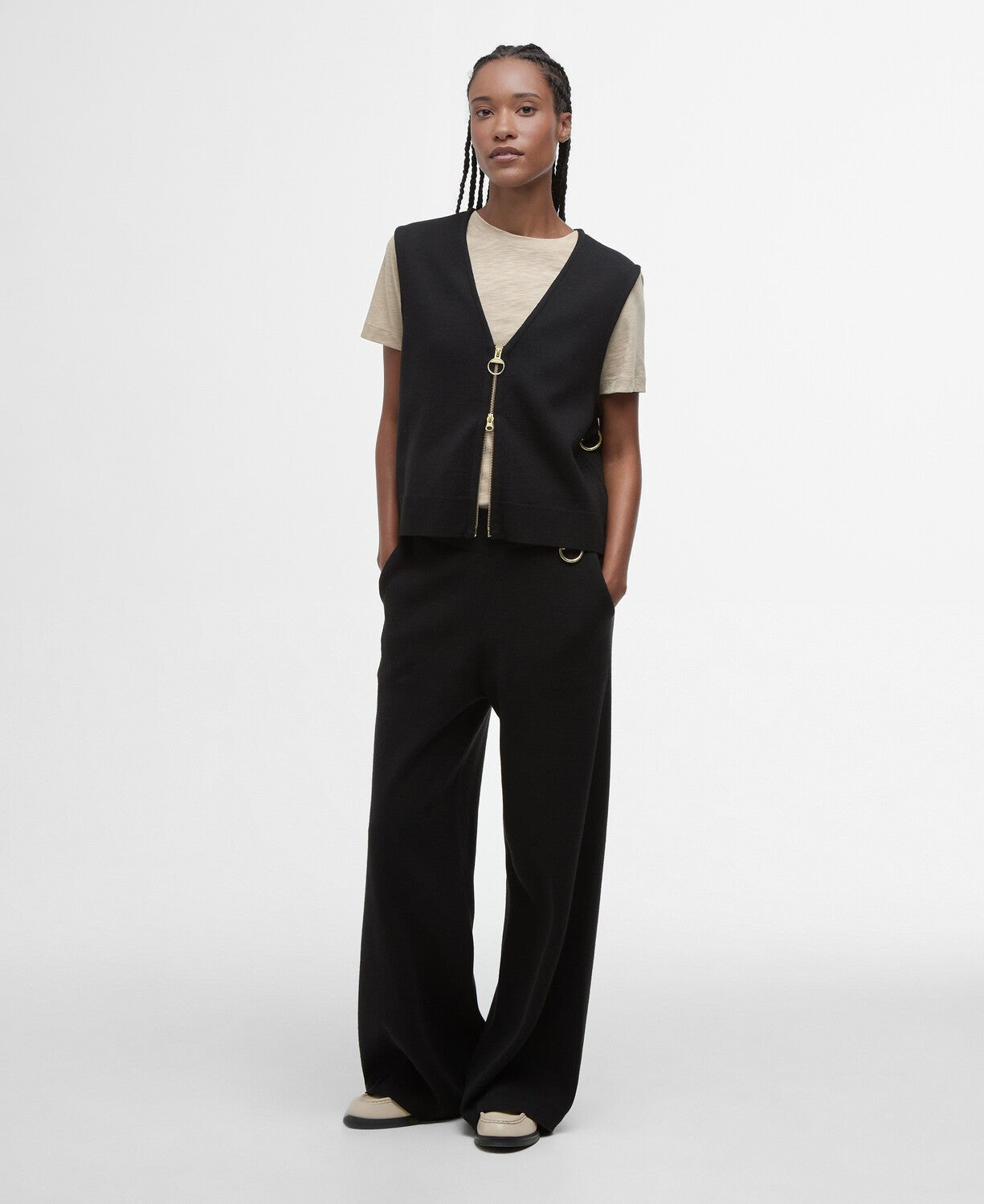 BarbourBarbour Maya Sleeveless Zip Through TankClothingBlack - Blue Water Clothing