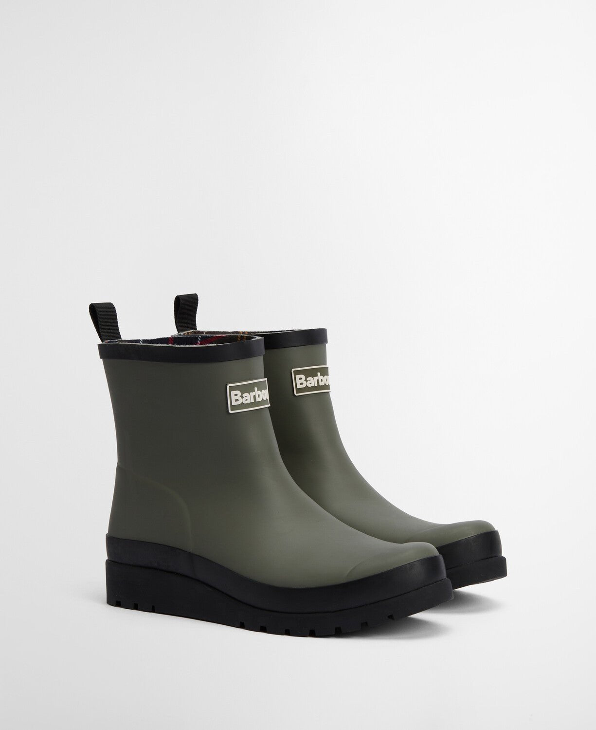 BarbourBarbour Portree Wedge WellyFootwearDusky Olive/Black - Blue Water Clothing