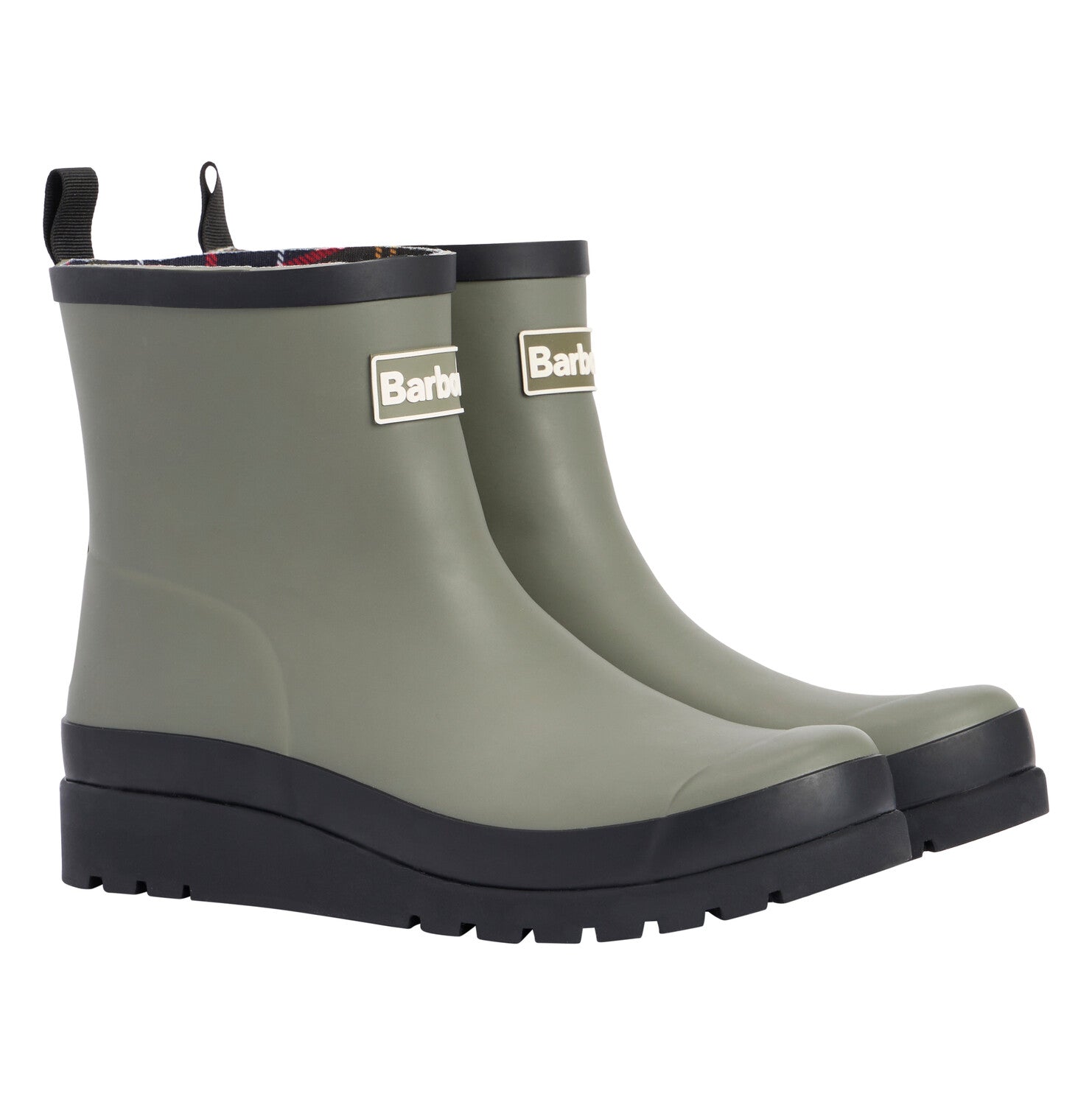 BarbourBarbour Portree Wedge WellyFootwearDusky Olive/Black - Blue Water Clothing