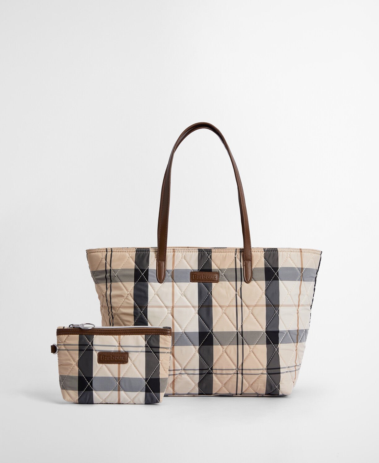 Barbour Wetherham Quilted Tartan Bag - Blue Water Clothing