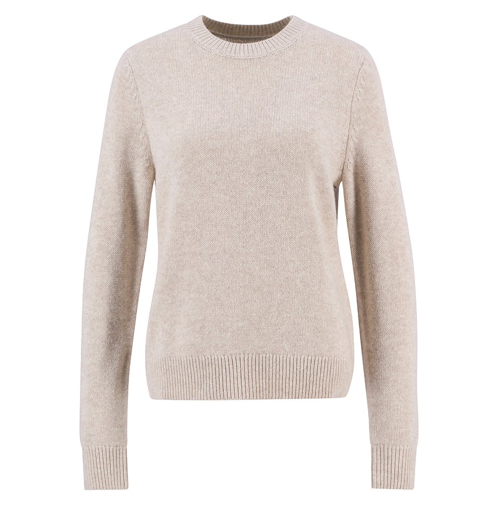 BarbourBarbour Woodhouse Knitted Jumper OatmealClothingOatmeal - Blue Water Clothing