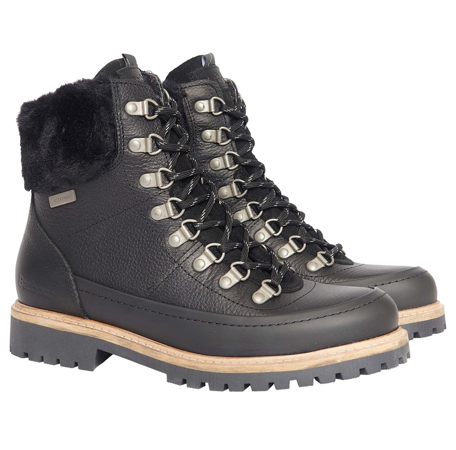 BarbourBarbour Woodside Waterproof BootfootwearBlack - Blue Water Clothing