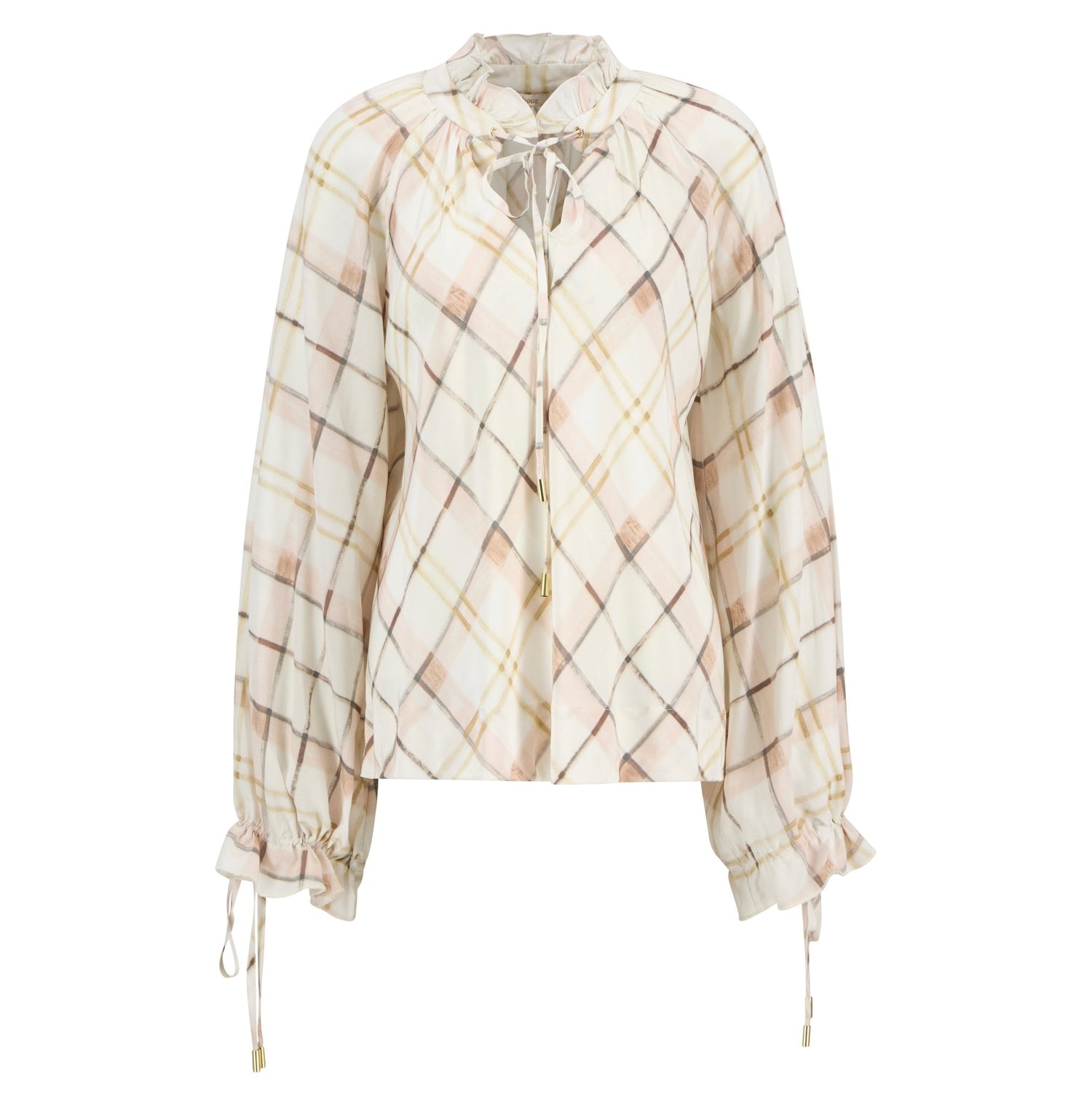 BarbourBarbour Asker TopTopsSilver Peony Painted Check - Blue Water Clothing