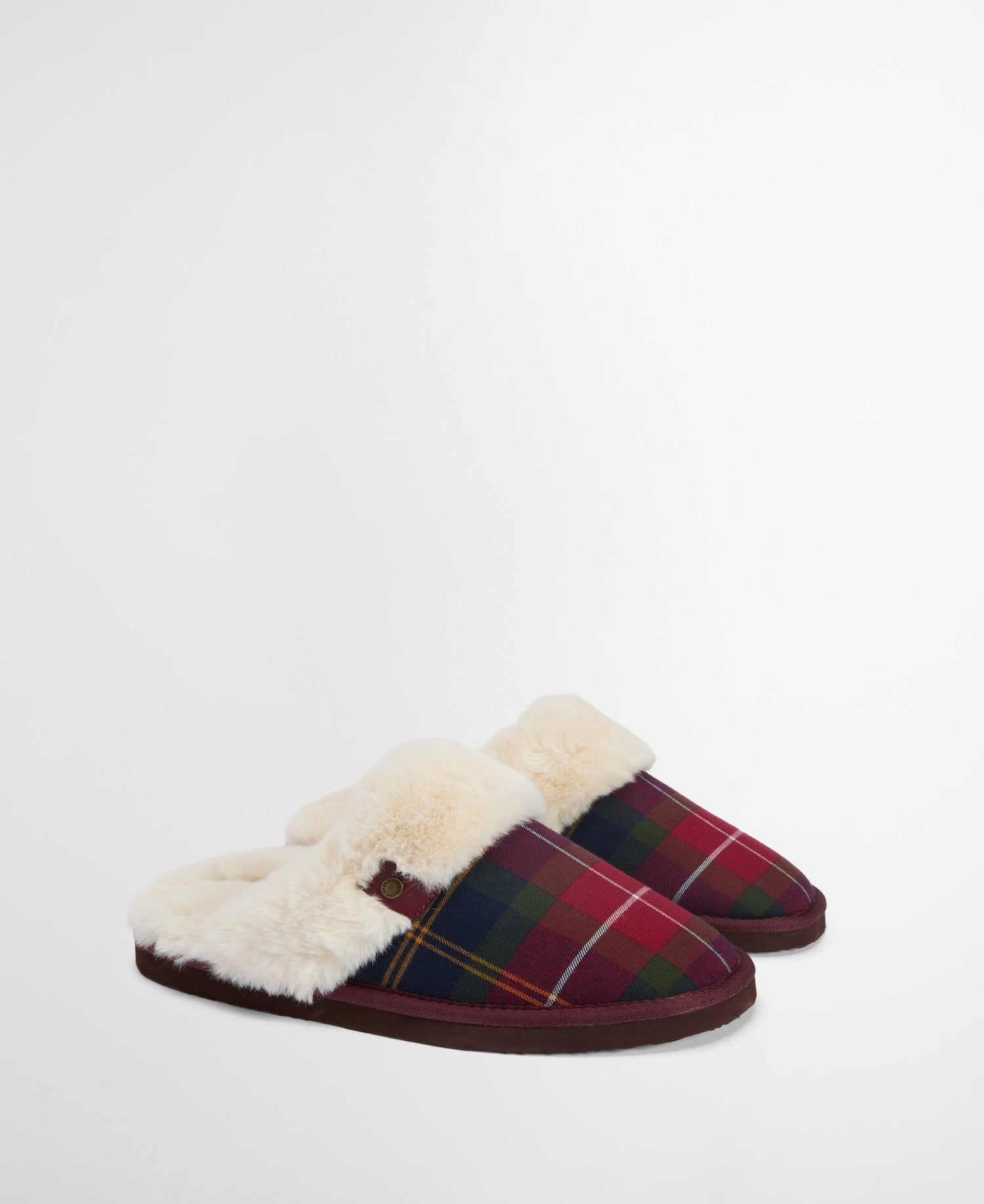 BarbourBarbour Claudia Tartan Mule Slipper Winterberry TartanFootwearWinterberry Tartan - Blue Water Clothing