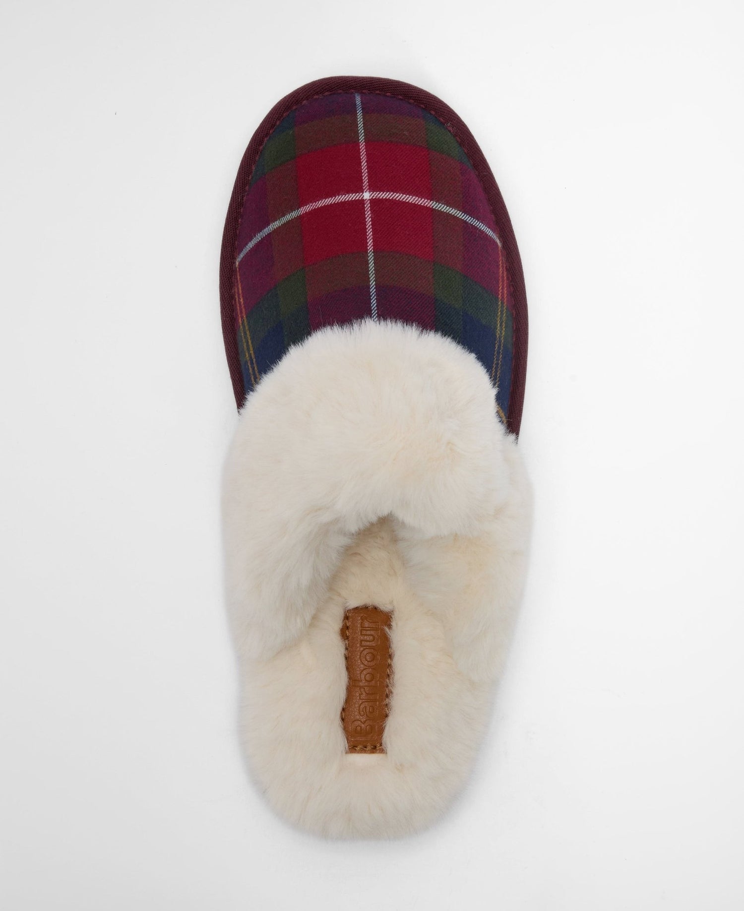 BarbourBarbour Claudia Tartan Mule Slipper Winterberry TartanFootwearWinterberry Tartan - Blue Water Clothing