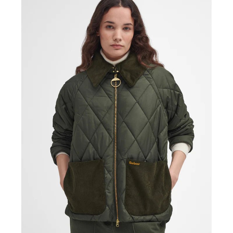 BarbourBarbour Dalroy Quilt Ladies Jacket Olive/AncientCoats & JacketsOlive - Blue Water Clothing
