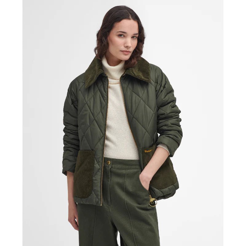 BarbourBarbour Dalroy Quilt Ladies Jacket Olive/AncientCoats & JacketsOlive - Blue Water Clothing