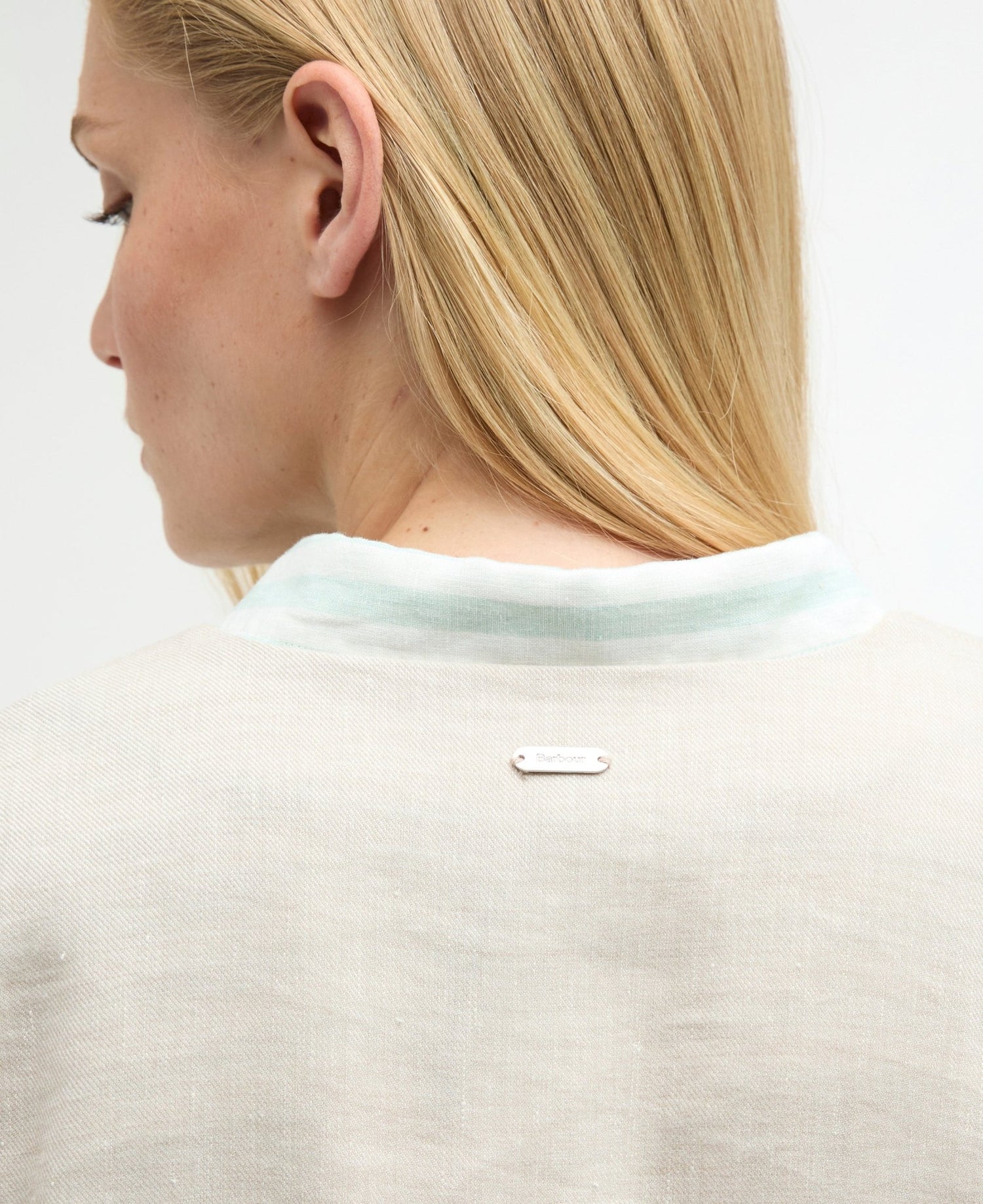 BarbourBarbour Gabby OvershirtTopsMist Beige - Blue Water Clothing