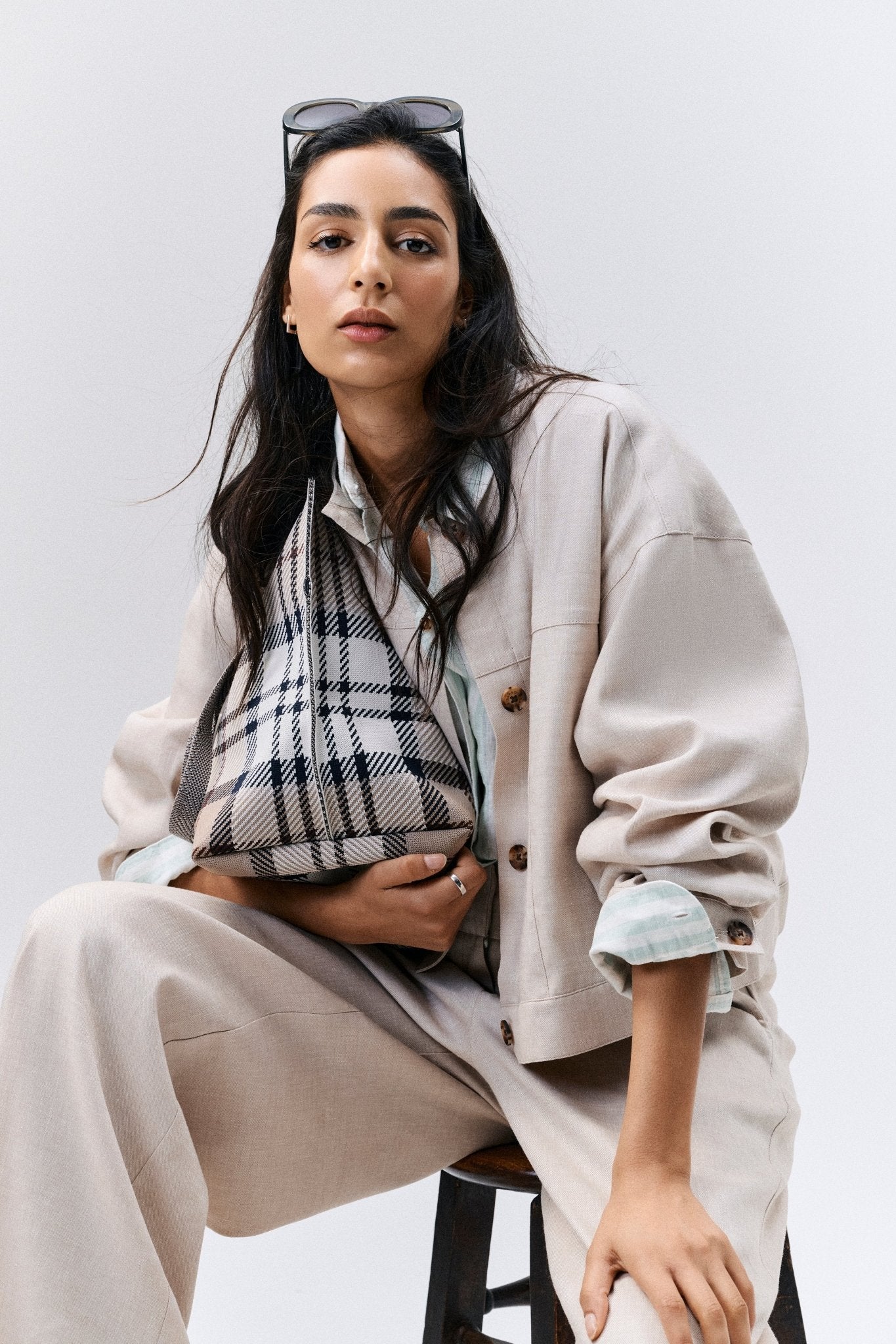 BarbourBarbour Gabby OvershirtTopsMist Beige - Blue Water Clothing