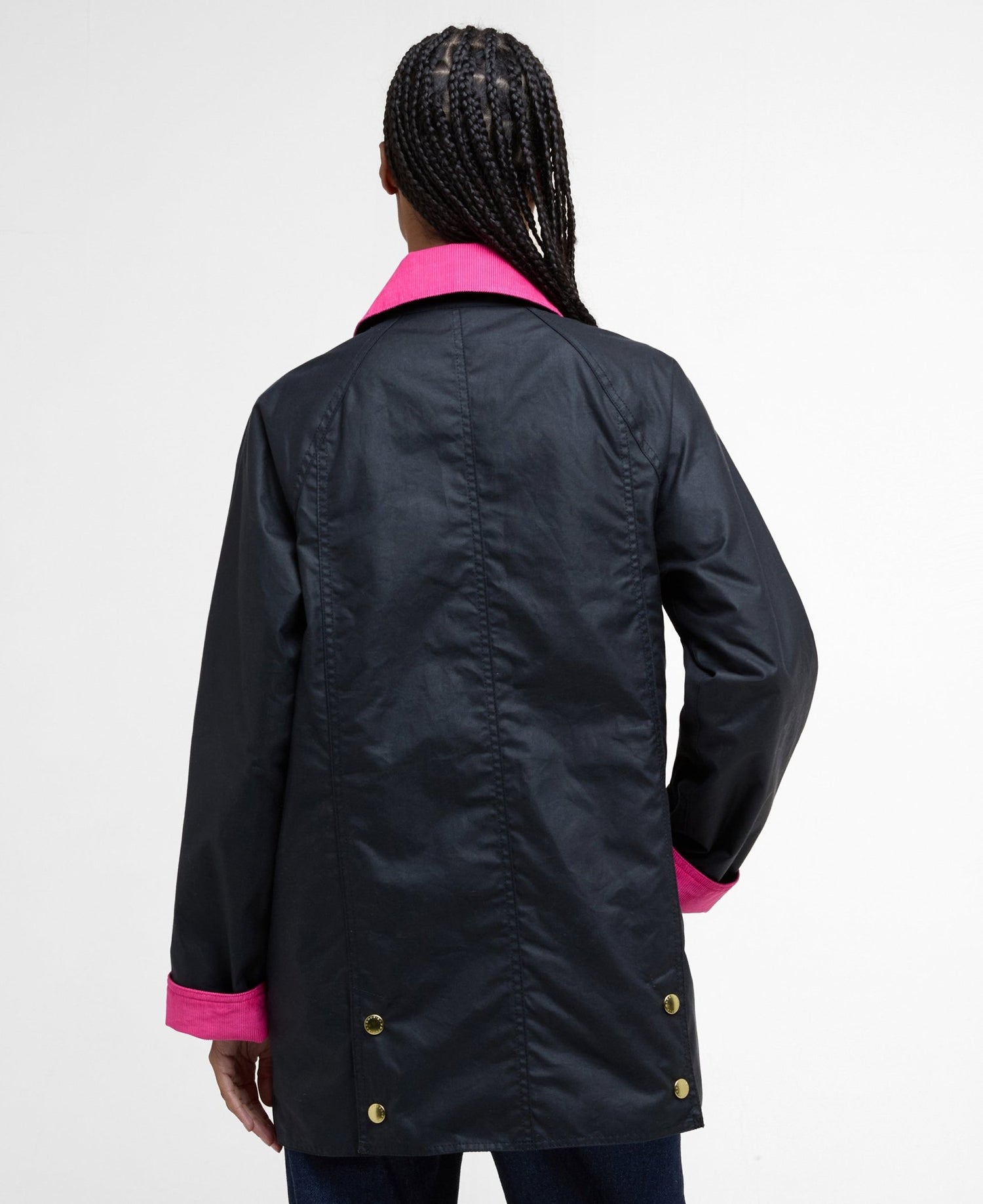 BarbourBarbour Icons Modern Beadnell Wax Jacket OatCoats & JacketsNavy - Blue Water Clothing