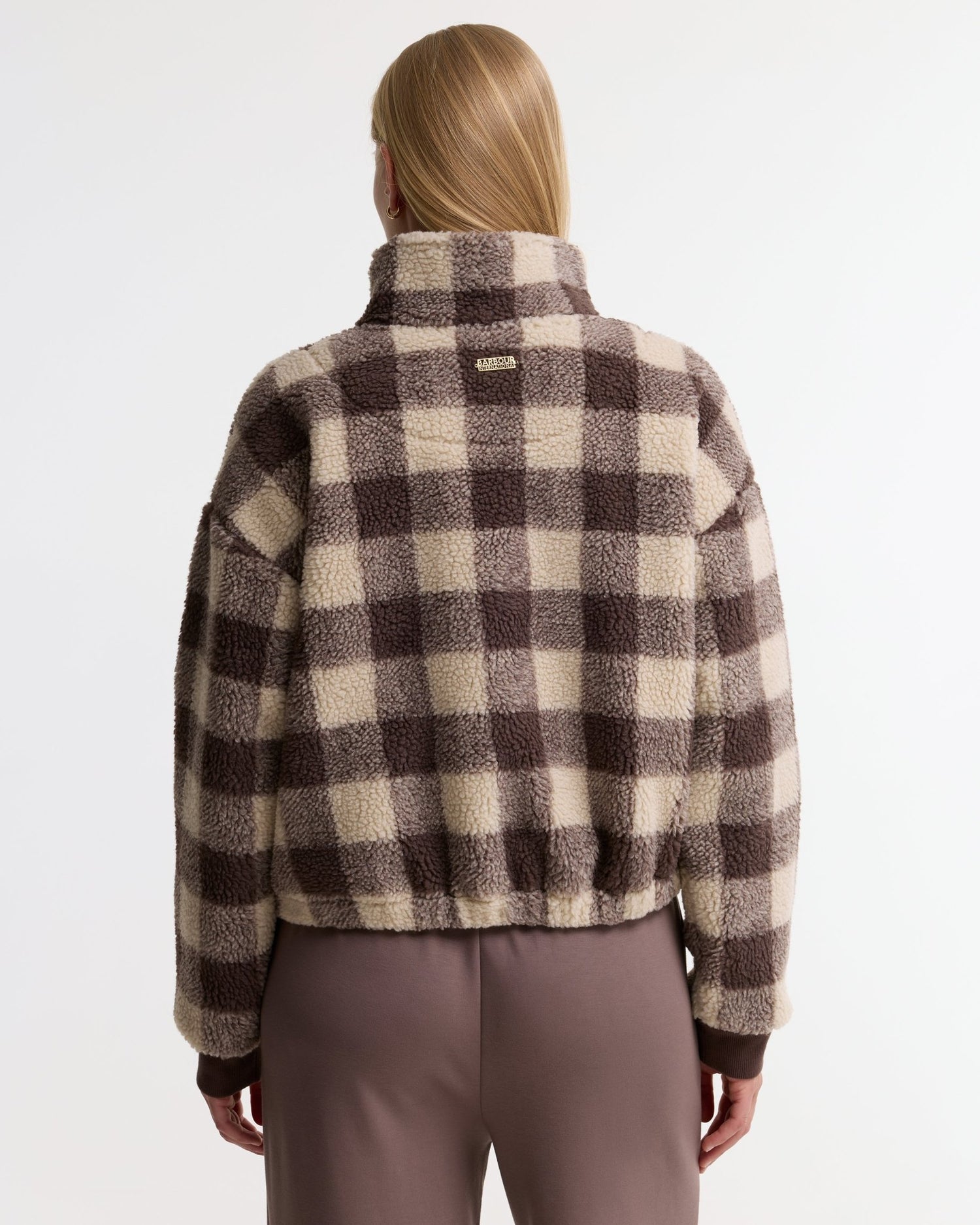 BarbourBarbour international Amaya FleeceJacketTruffle Multi - Blue Water Clothing