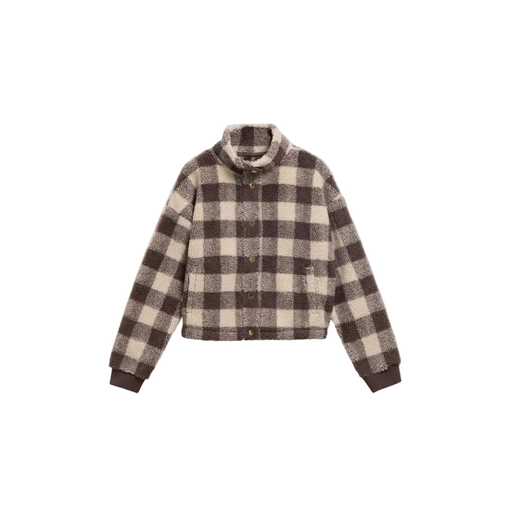 BarbourBarbour international Amaya FleeceJacketTruffle Multi - Blue Water Clothing