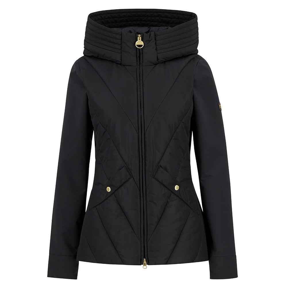 BarbourBarbour International Diablo Quilted Sweat BlackTopsBlack - Blue Water Clothing