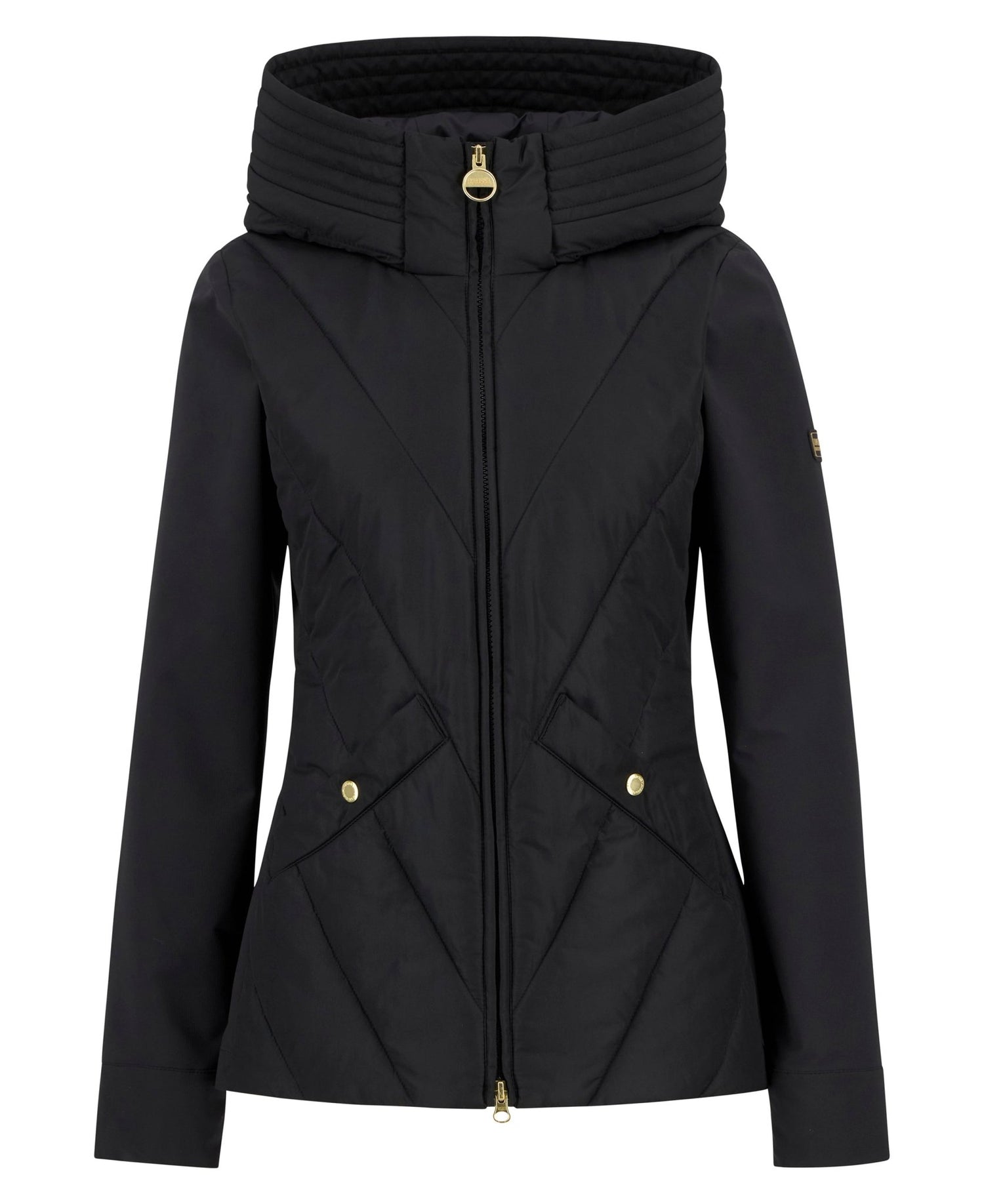 BarbourBarbour International Diablo Quilted Sweat BlackTopsBlack - Blue Water Clothing