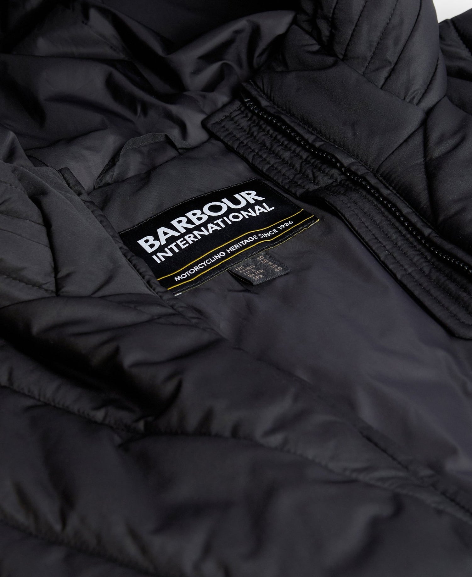 BarbourBarbour International Diablo Quilted Sweat BlackTopsBlack - Blue Water Clothing