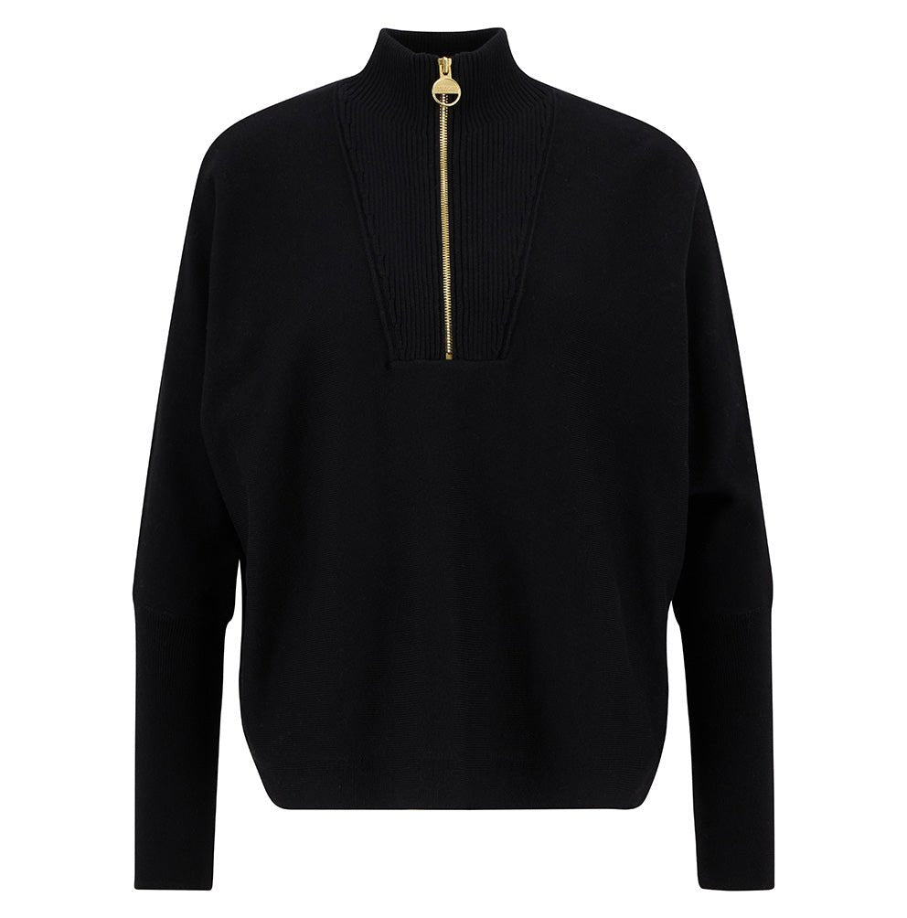 BarbourBarbour international Lola Knitted Jumper BlackTopsBlack - Blue Water Clothing