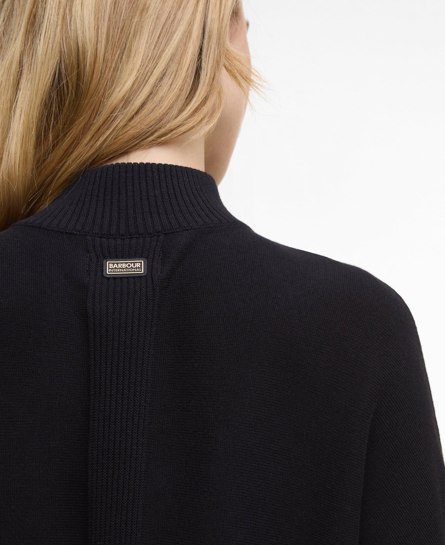 BarbourBarbour international Lola Knitted Jumper BlackTopsBlack - Blue Water Clothing