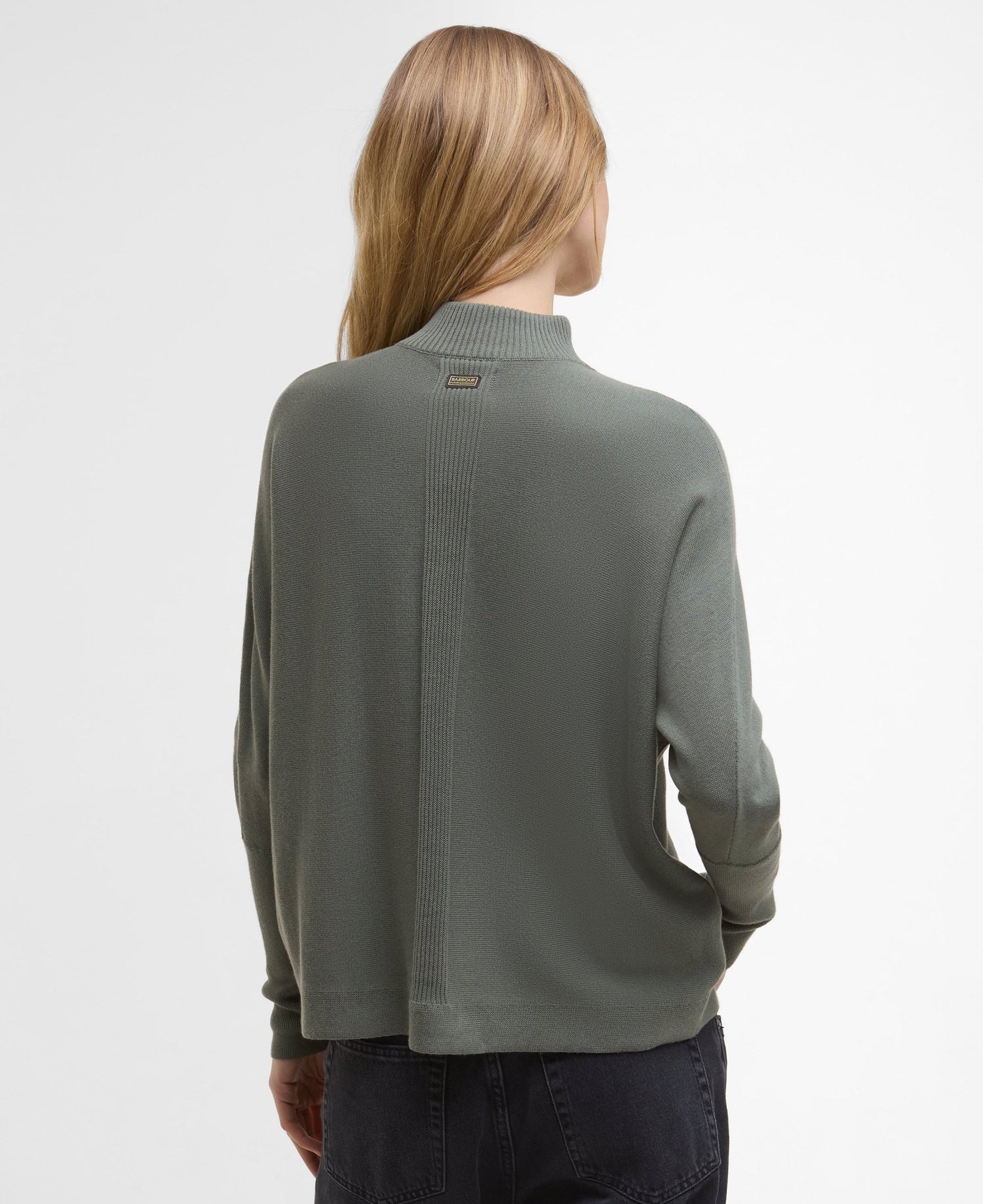 BarbourBarbour International Lola Knitted Jumper Dusty KhakiTopsDusty Khaki - Blue Water Clothing