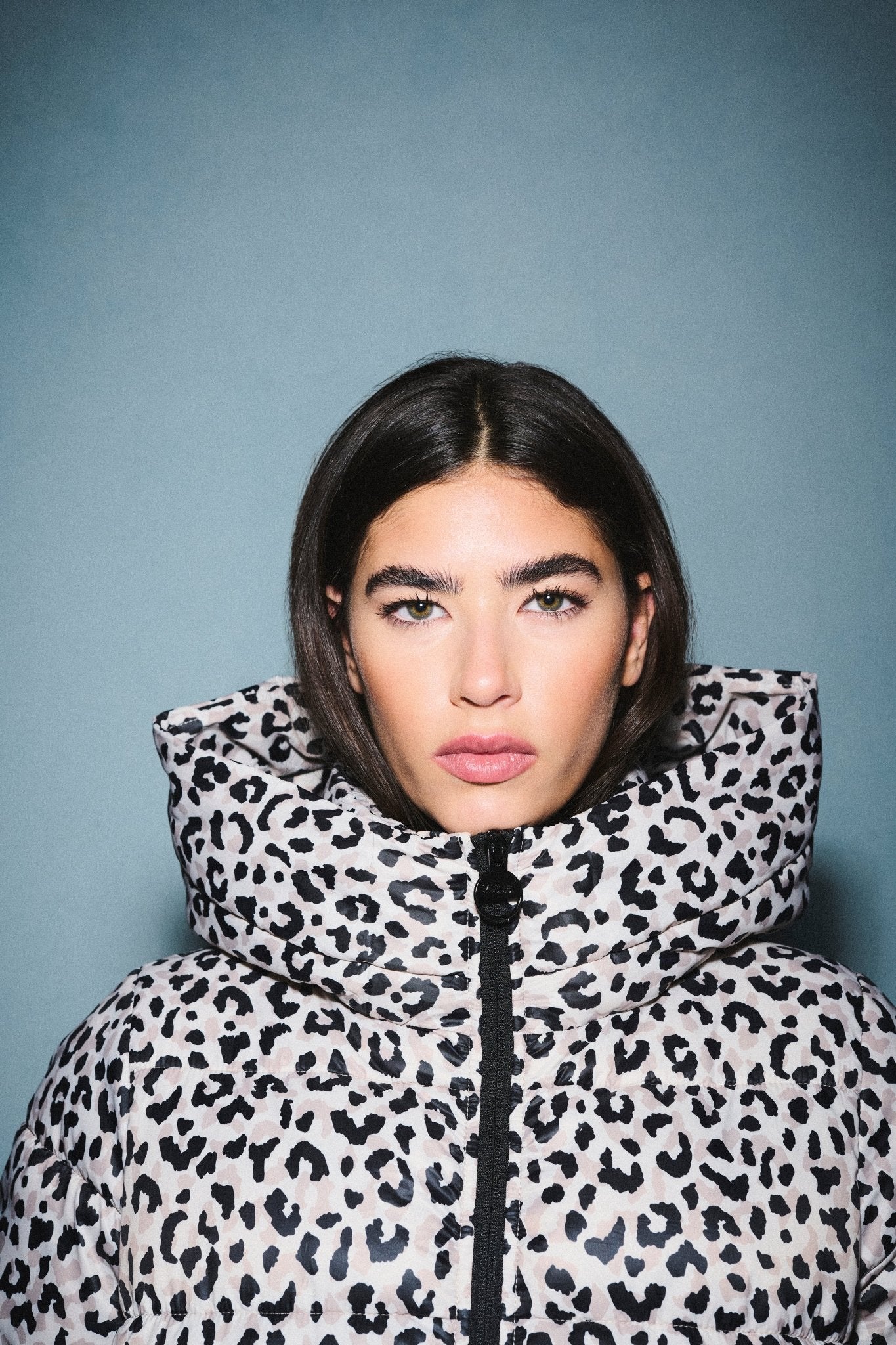 BarbourBarbour international Printed Olivios Puffer Jacket Jasmine LeopardCoats & JacketsJasmine Leopard - Blue Water Clothing