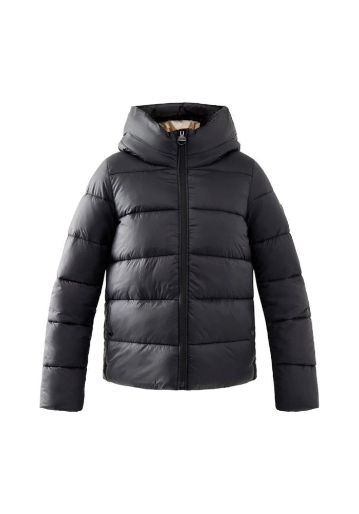 BarbourBarbour international Printed Olivios Puffer Jacket Jasmine LeopardCoats & JacketsBlack - Blue Water Clothing