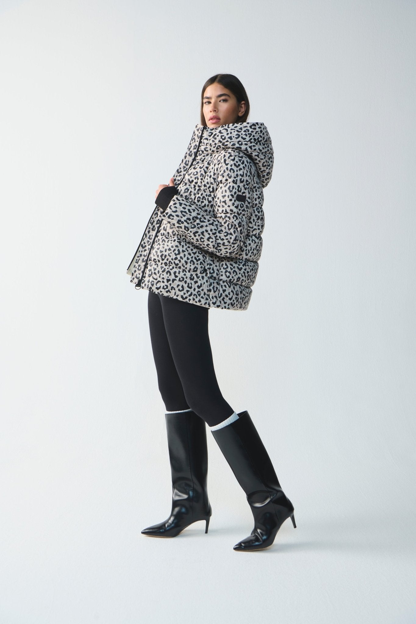 BarbourBarbour international Printed Olivios Puffer Jacket Jasmine LeopardCoats & JacketsJasmine Leopard - Blue Water Clothing