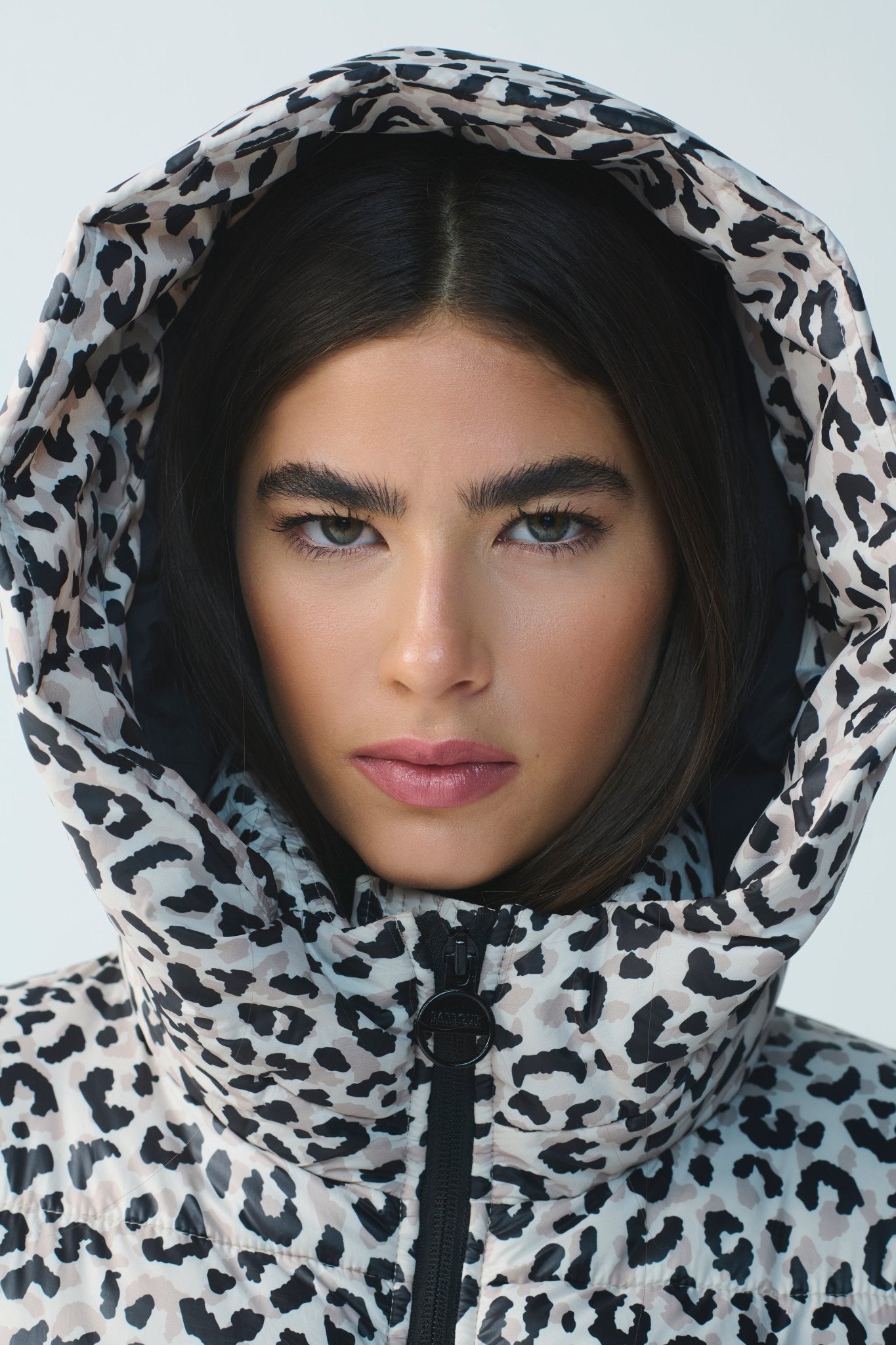 BarbourBarbour international Printed Olivios Puffer Jacket Jasmine LeopardCoats & JacketsJasmine Leopard - Blue Water Clothing