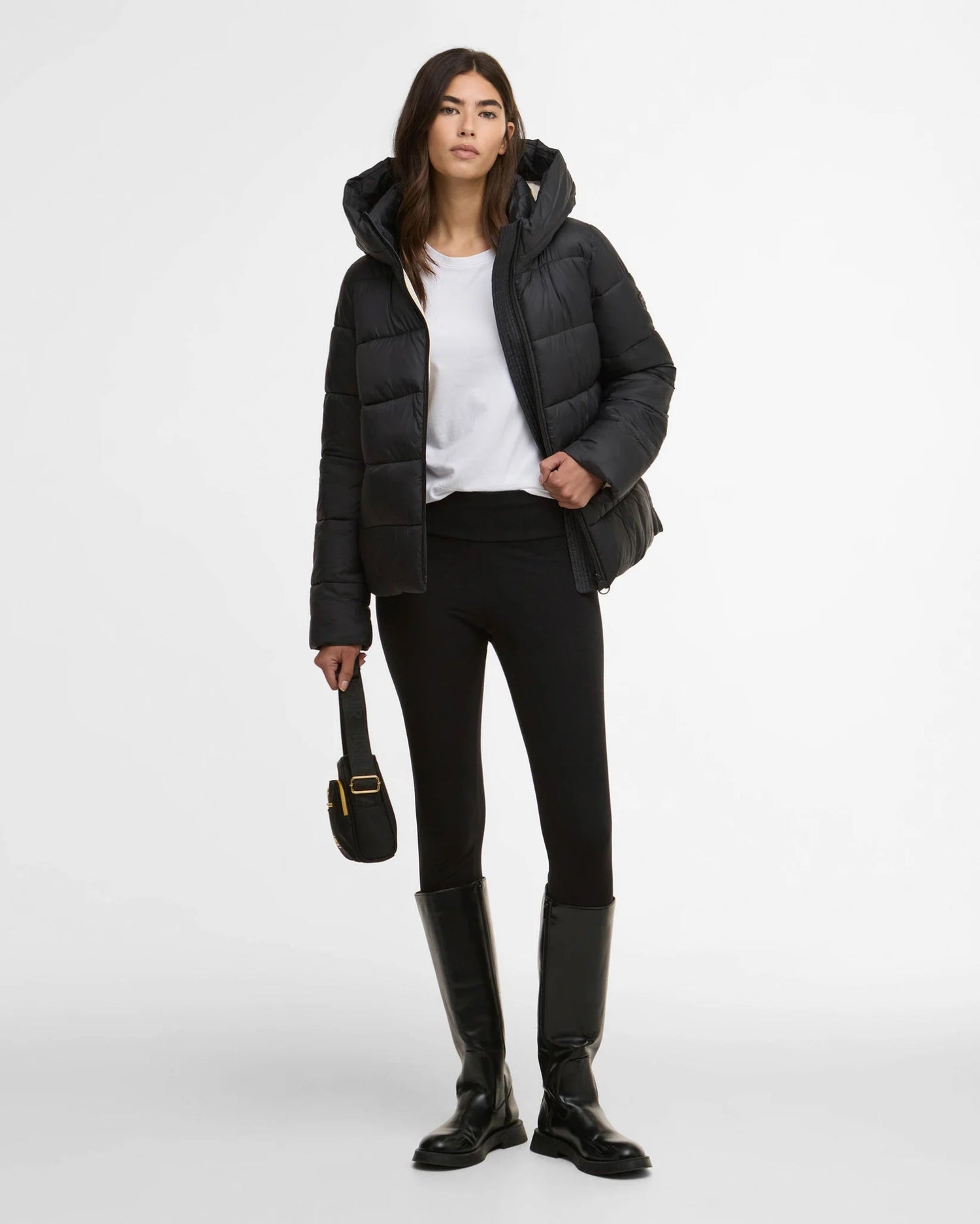 BarbourBarbour international Printed Olivios Puffer Jacket Jasmine LeopardCoats & JacketsBlack - Blue Water Clothing