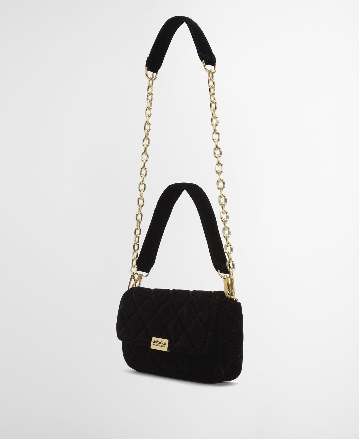 BarbourBarbour international Quilted Mini Soho Crossbody Bag Velvet BlackBags - Blue Water Clothing