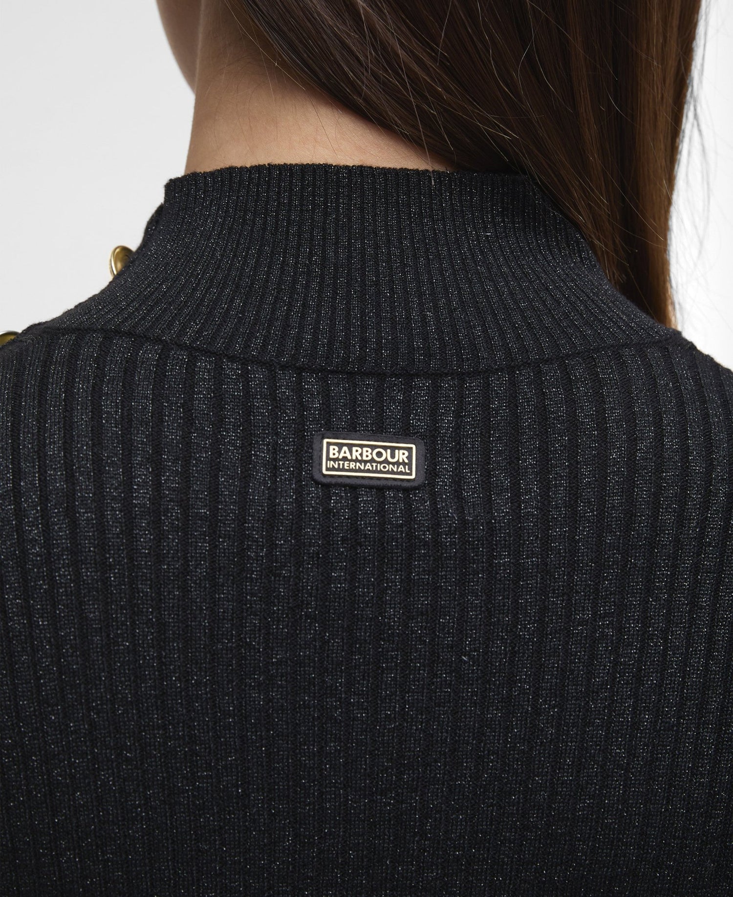 BarbourBarbour International Stella Knitted Jumper BlackTopsBlack - Blue Water Clothing