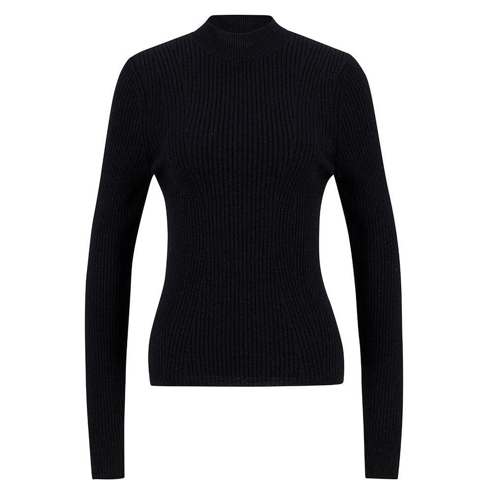 BarbourBarbour International Stella Knitted Jumper BlackTopsBlack - Blue Water Clothing