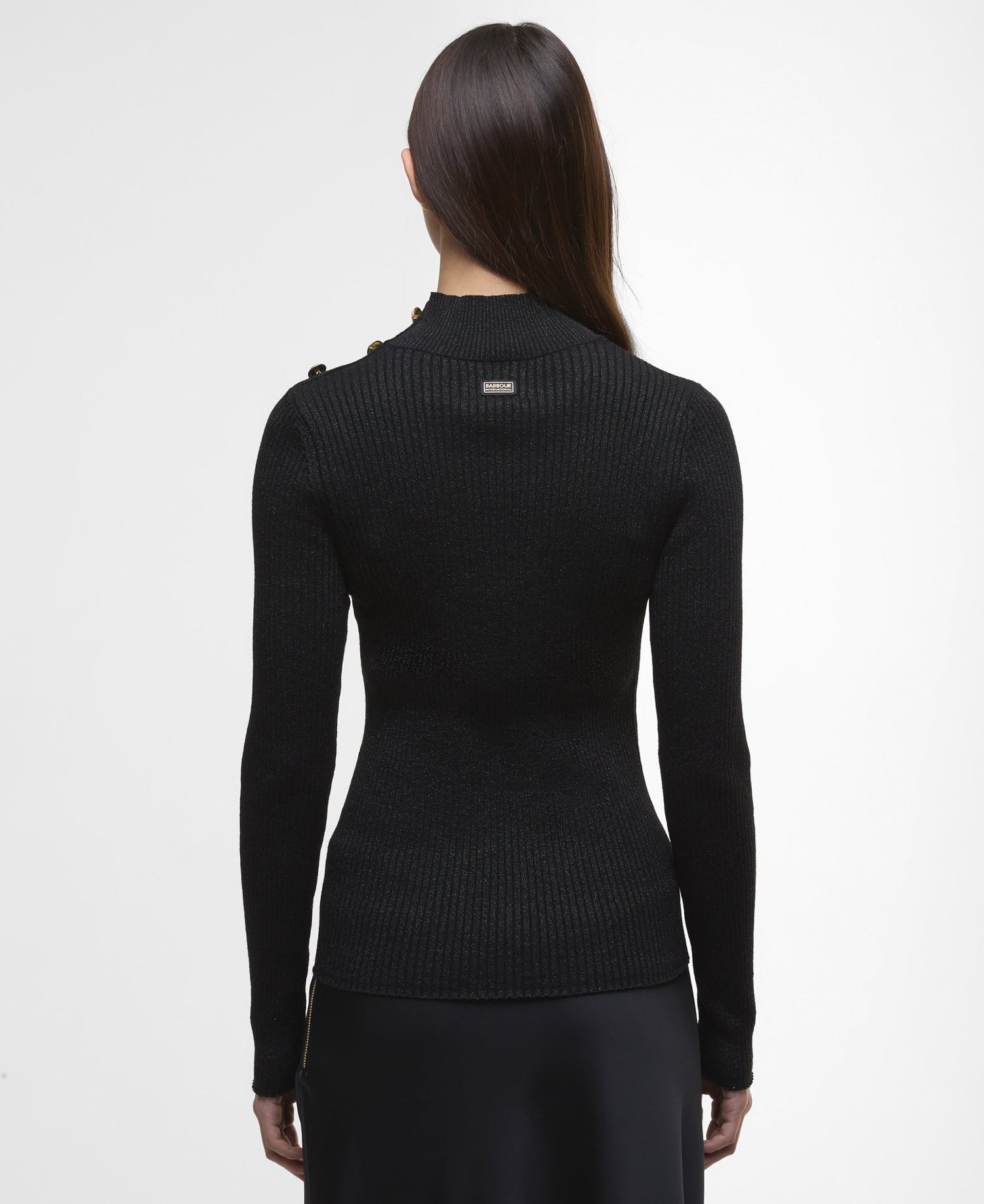 BarbourBarbour International Stella Knitted Jumper BlackTopsBlack - Blue Water Clothing