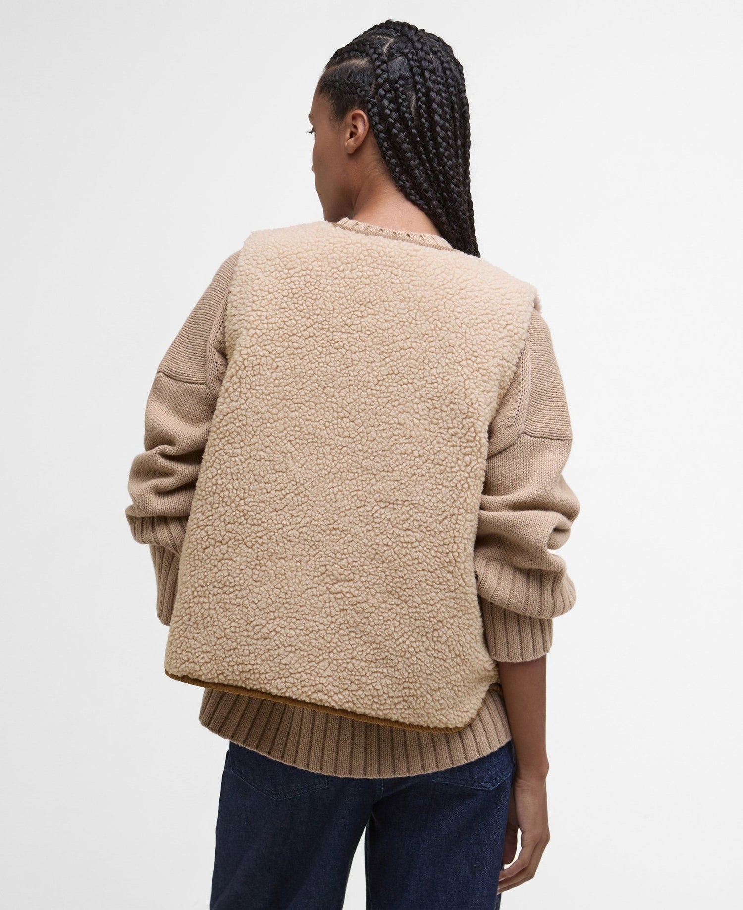 BarbourBarbour Luciana Fleece Gilet NaturalTopsNatural - Blue Water Clothing