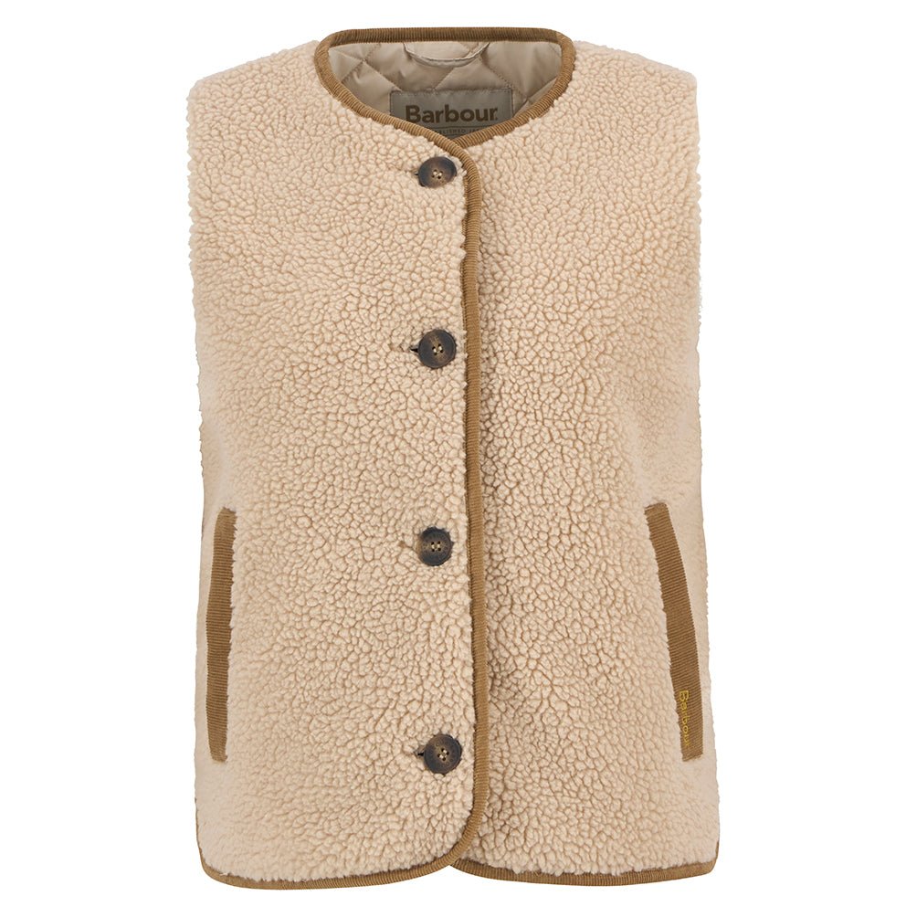BarbourBarbour Luciana Fleece Gilet NaturalTopsNatural - Blue Water Clothing
