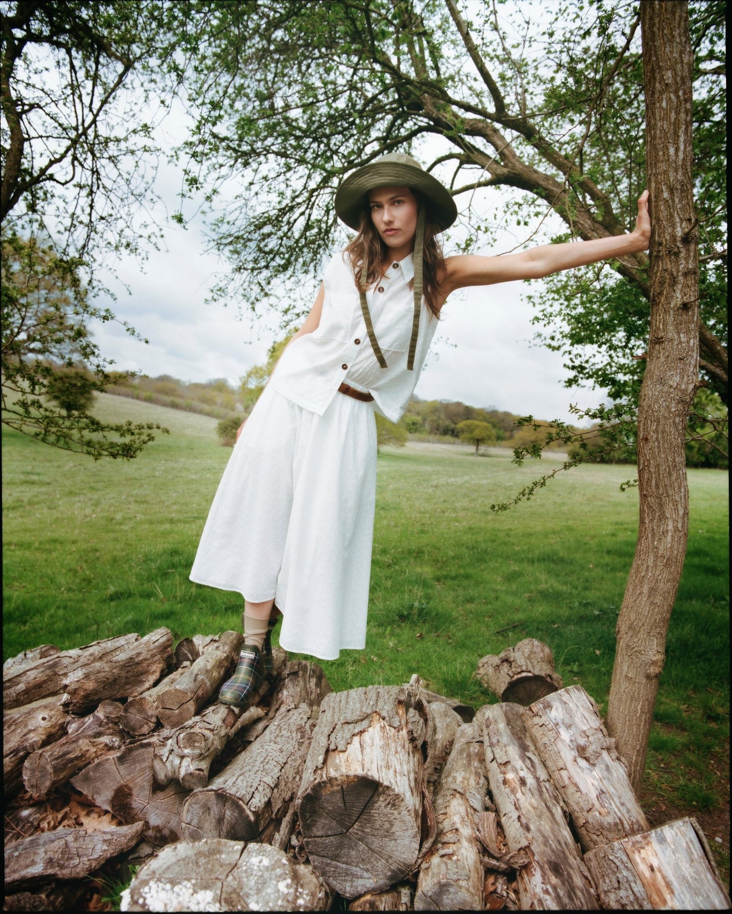 BarbourBarbour Melody ShirtTopsWhite - Blue Water Clothing