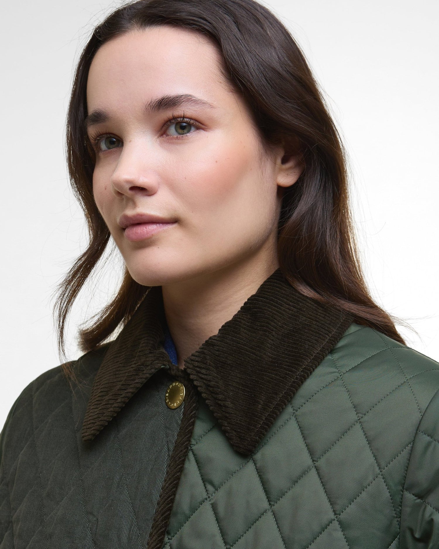 BarbourBarbour Meryl Quilted Jacket Olive/Ancient TartanClothingOlive - Blue Water Clothing