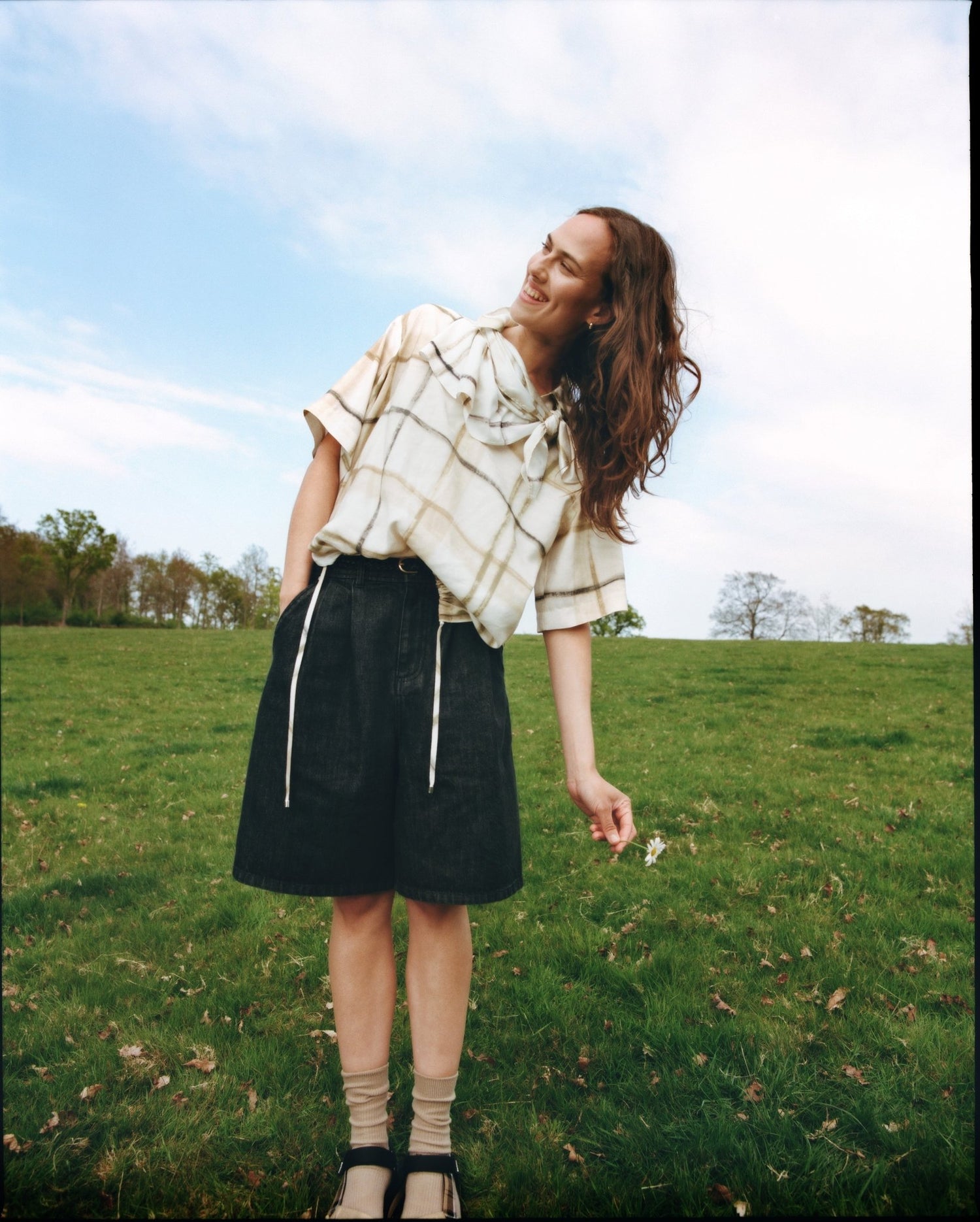 BarbourBarbour Mila SandalFootwearBlack/Dress Tartan - Blue Water Clothing