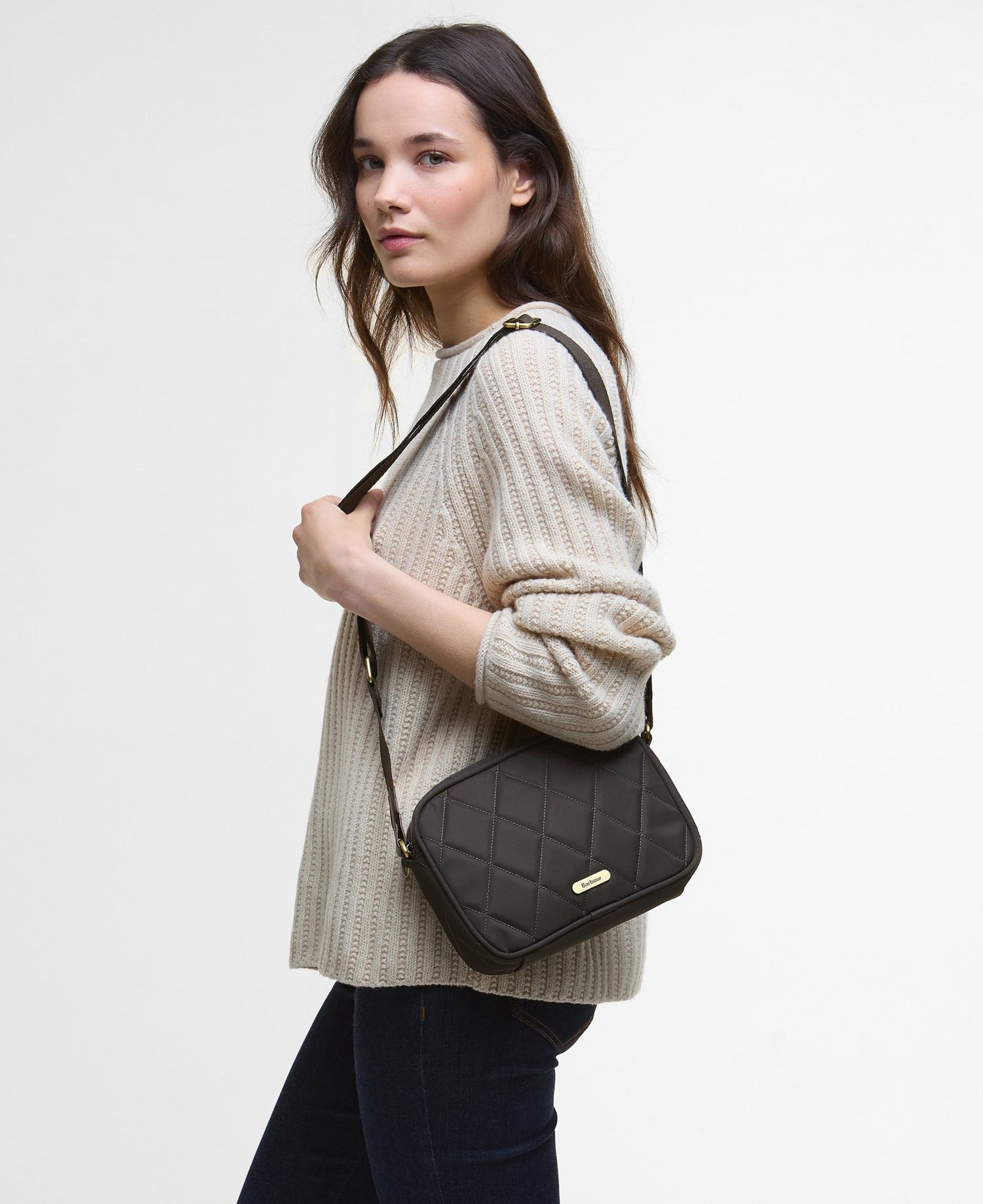 BarbourBarbour Quilted Crossbody Bag OliveBags - Blue Water Clothing