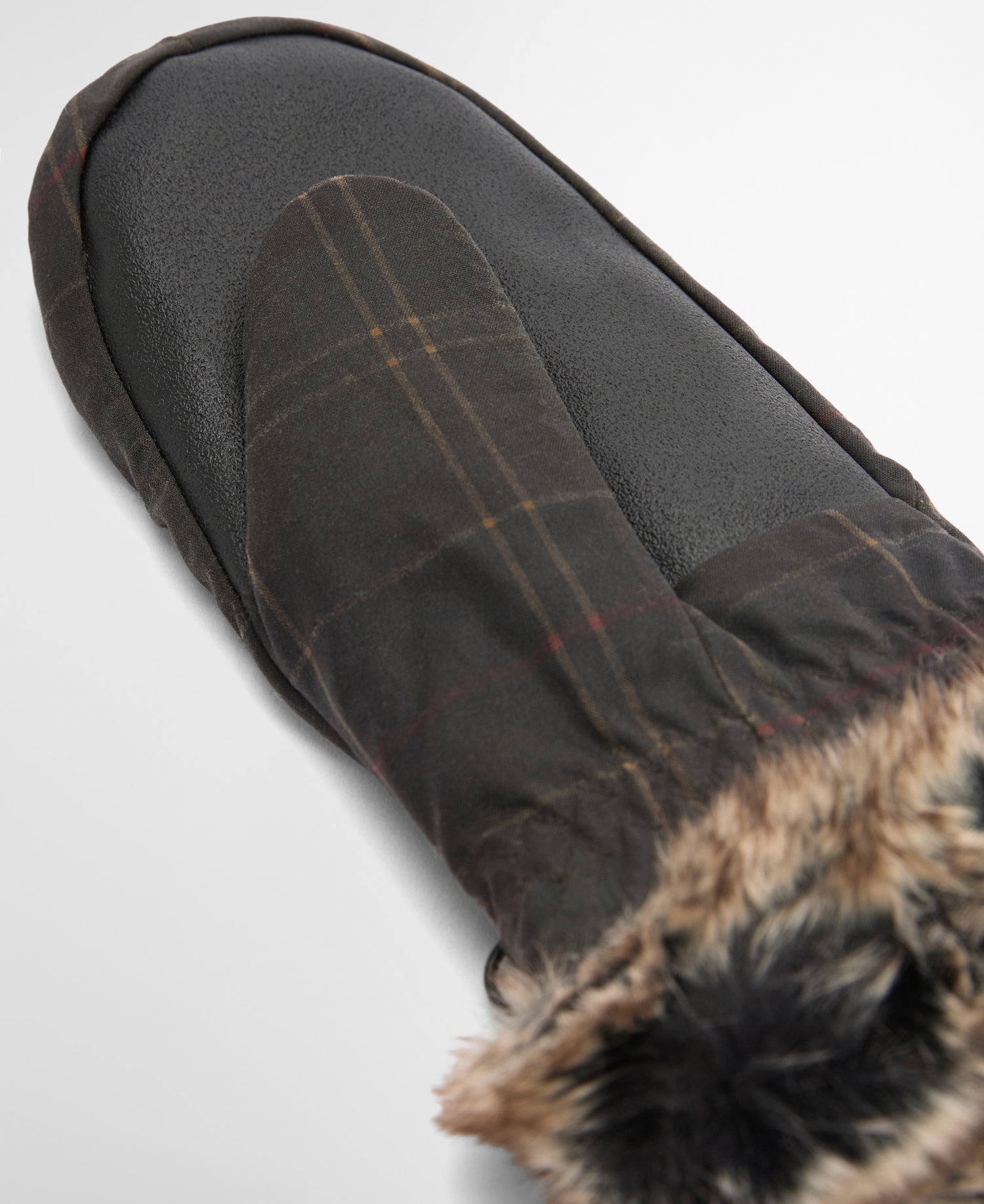 BarbourBarbour Tartan Wax MittsGlovesDark Classic Tartan - Blue Water Clothing
