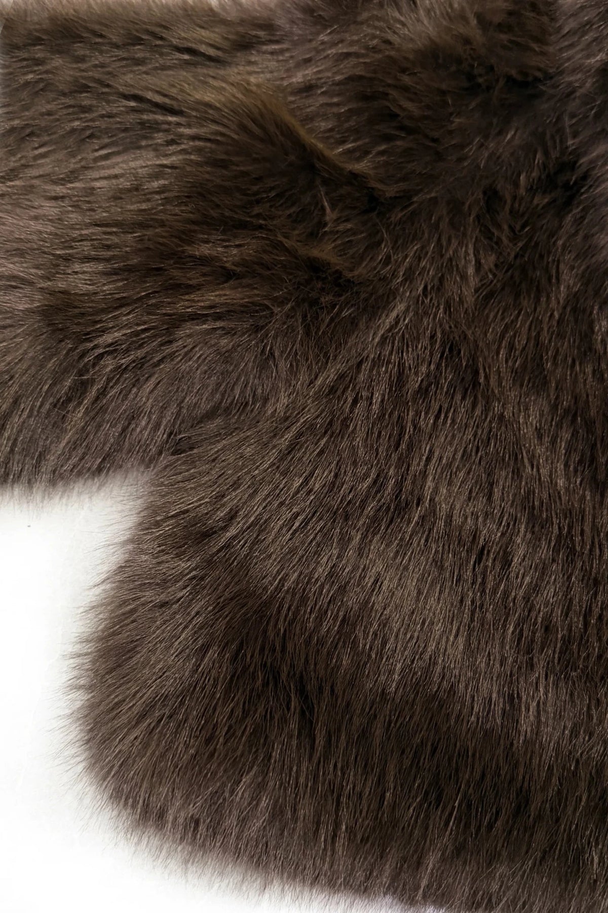 Cropped Faux Fur Jacket with Shawl Collar - Blue Water Clothing